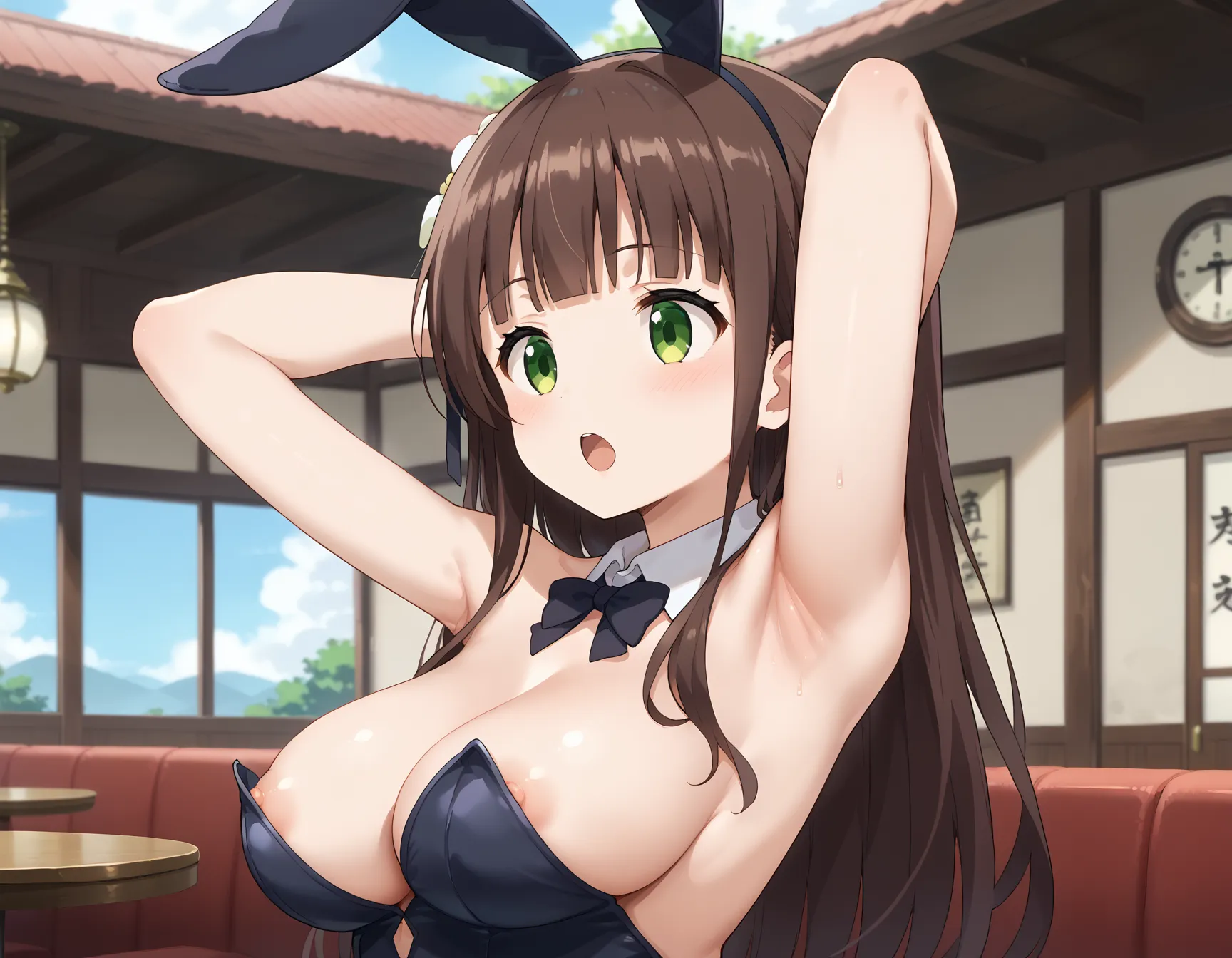 【「巨乳×バニーガール」AIエロ画像（イラスト・アニメ・二次元風）298枚まとめ！(9ページ目)のエロ画像18枚目