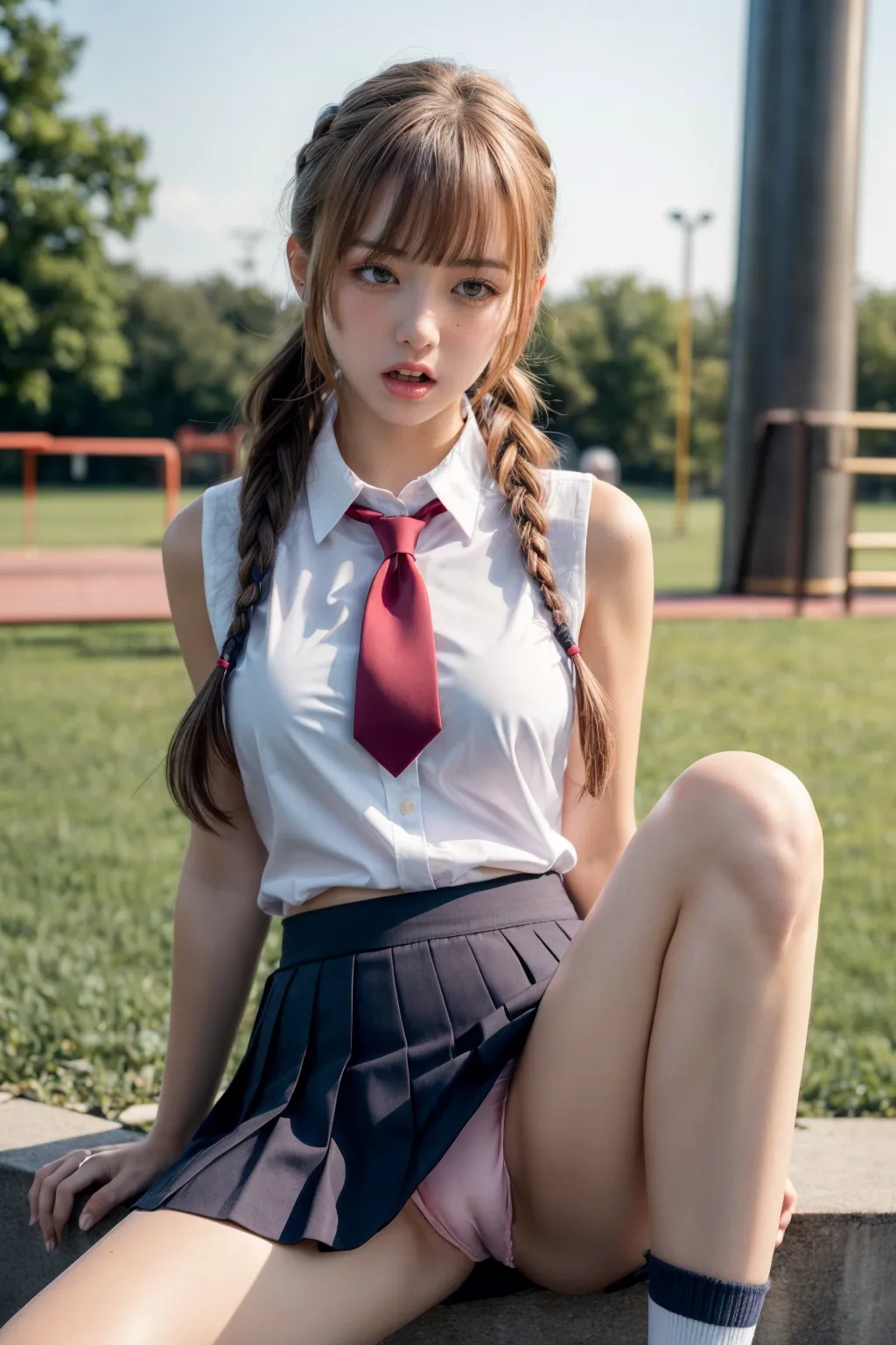 【「女子校生・JK×巨乳」AIエロ画像（リアル・実写・フォト風）1994枚まとめ！(58ページ目)のエロ画像30枚目