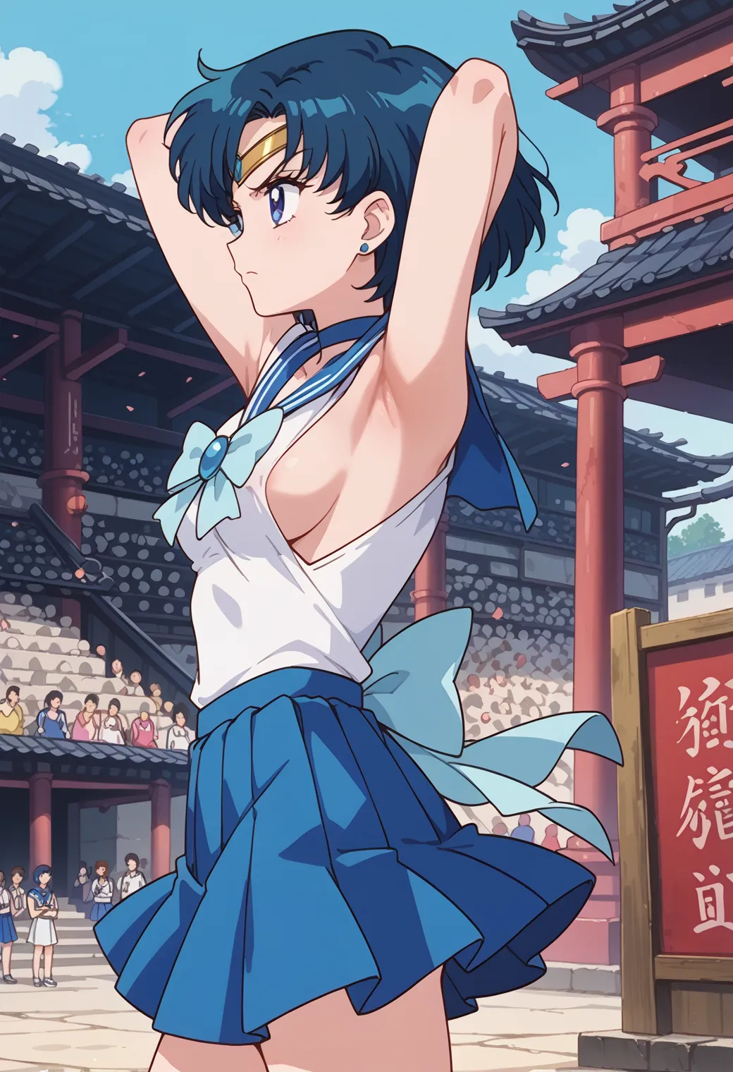 【「腋・脇」AIエロ画像（イラスト・アニメ・二次元風）4705枚まとめ！(139ページ目)のエロ画像16枚目