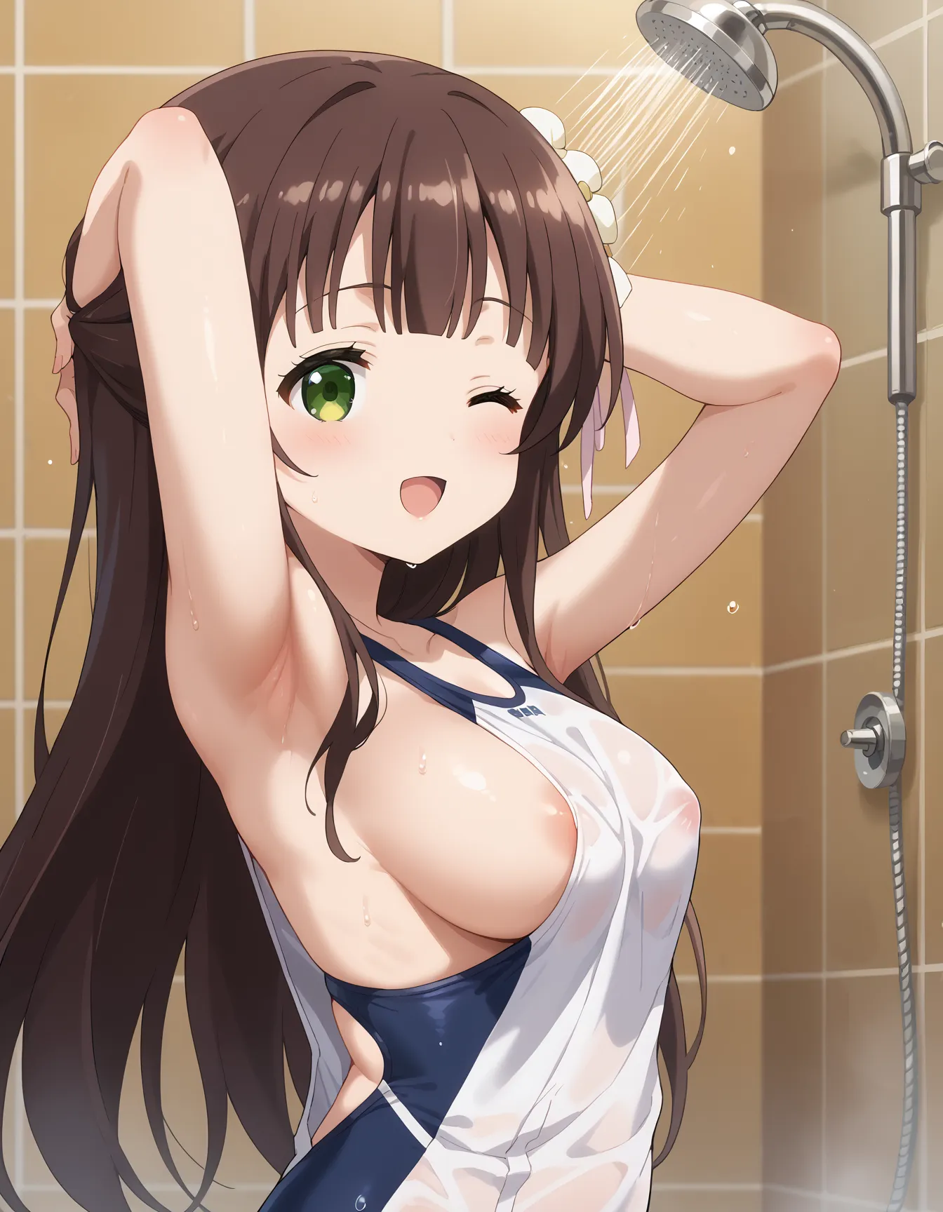 【「腋・脇」AIエロ画像（イラスト・アニメ・二次元風）4705枚まとめ！(139ページ目)のエロ画像9枚目