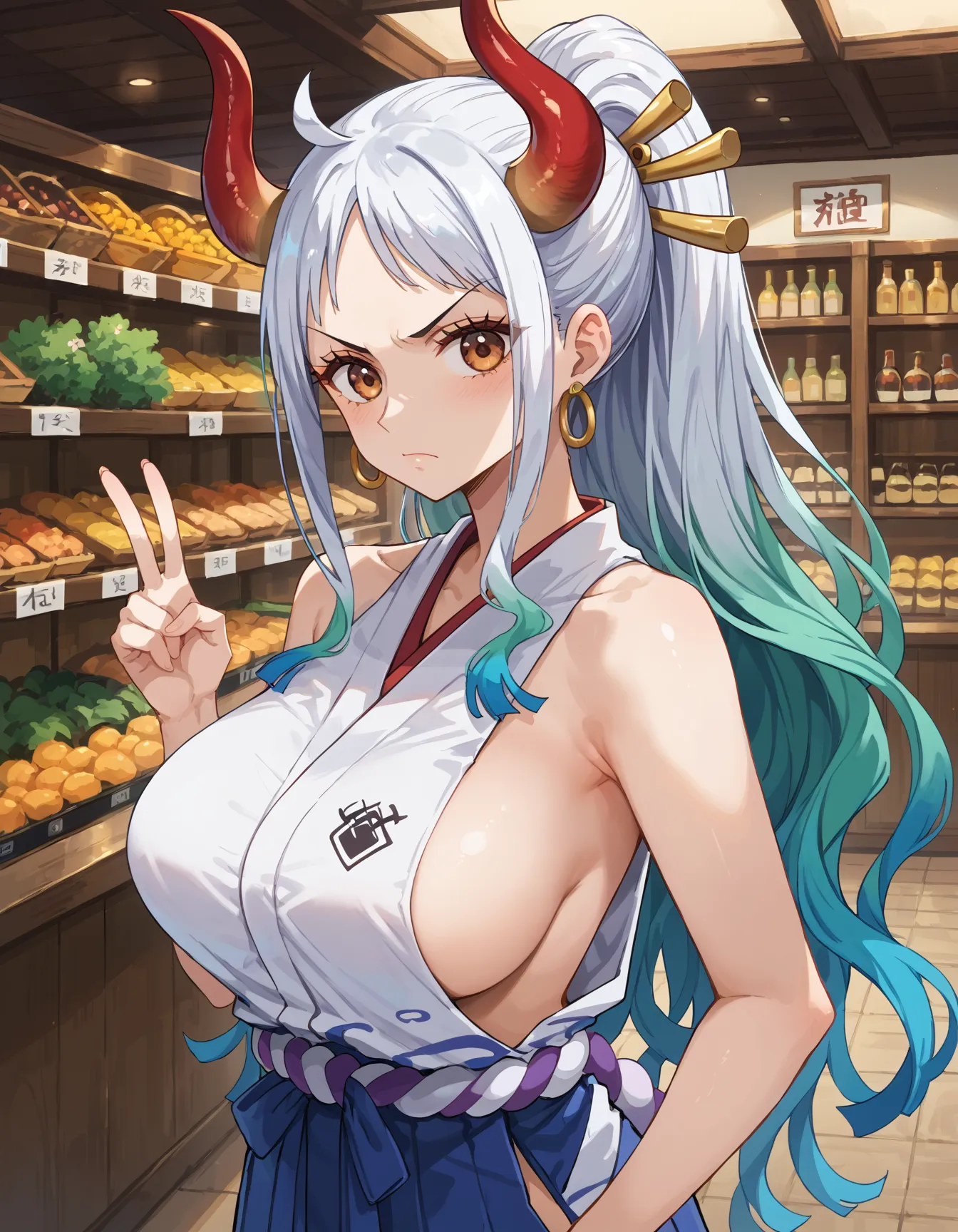 【「着物」AIエロ画像（イラスト・アニメ・二次元風）1472枚まとめ！(43ページ目)のエロ画像2枚目