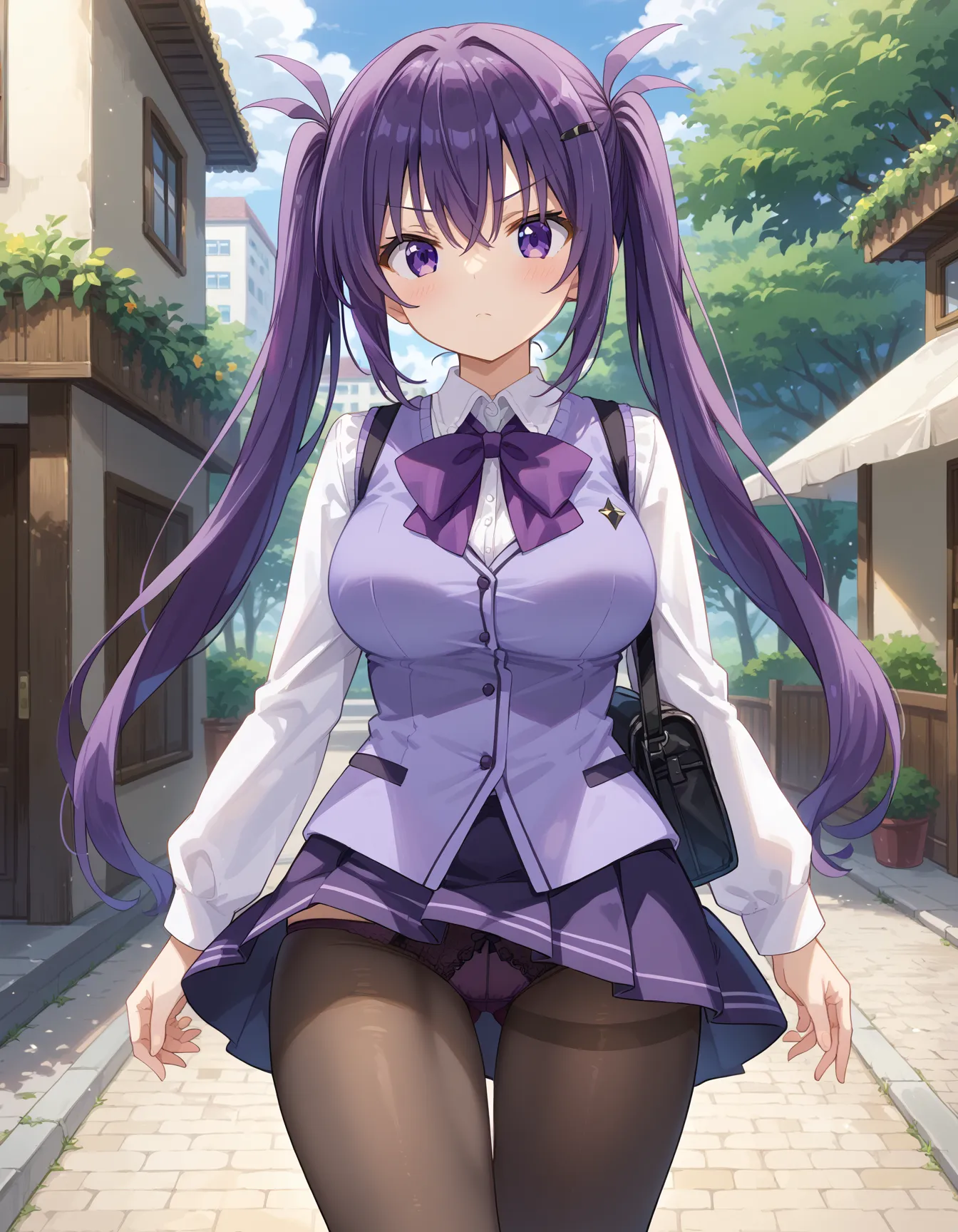 【「巨乳×パンスト」AIエロ画像（イラスト・アニメ・二次元風）575枚まとめ！(17ページ目)のエロ画像24枚目