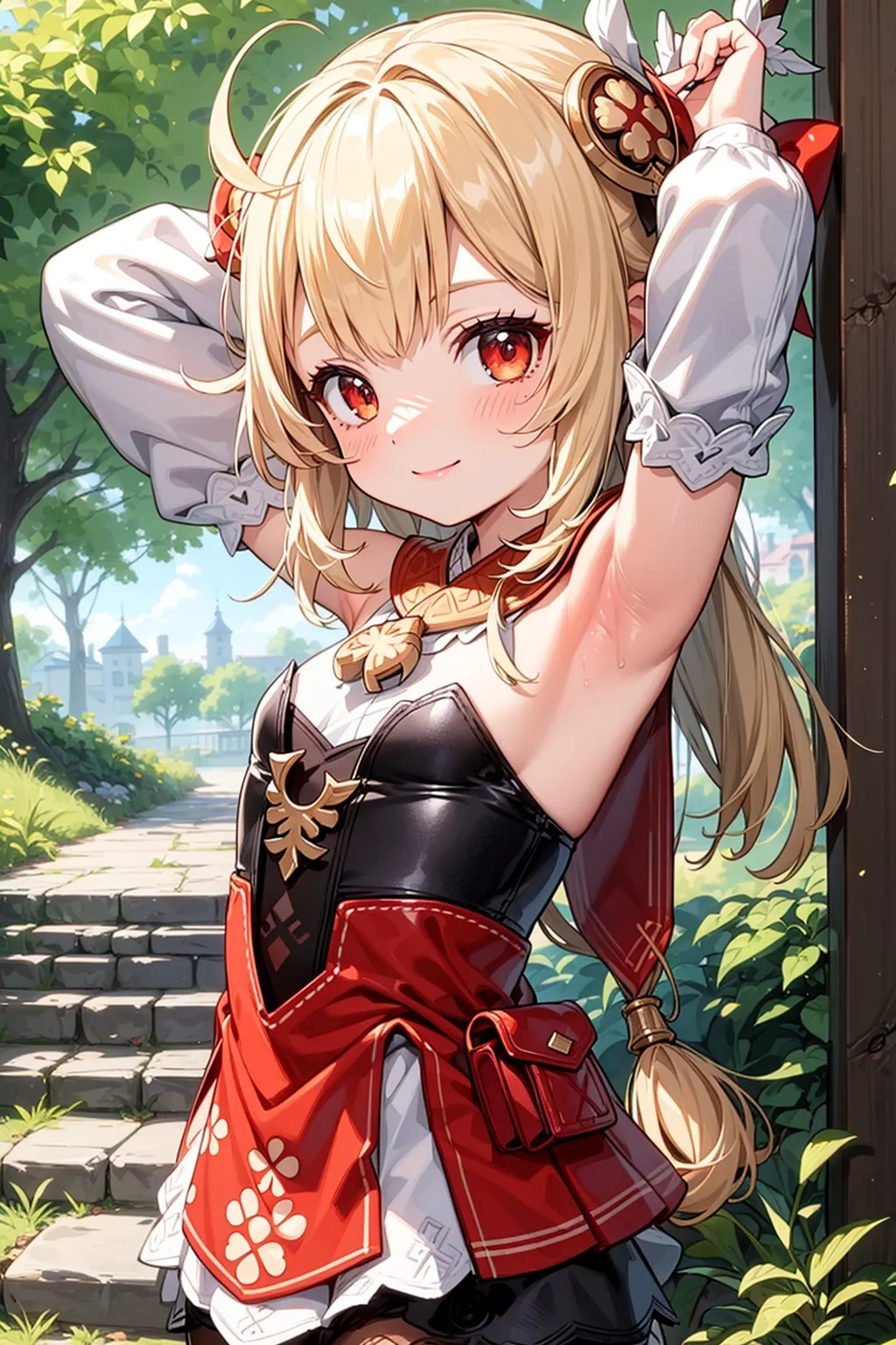 【「腋・脇」AIエロ画像（イラスト・アニメ・二次元風）4705枚まとめ！(138ページ目)のエロ画像30枚目
