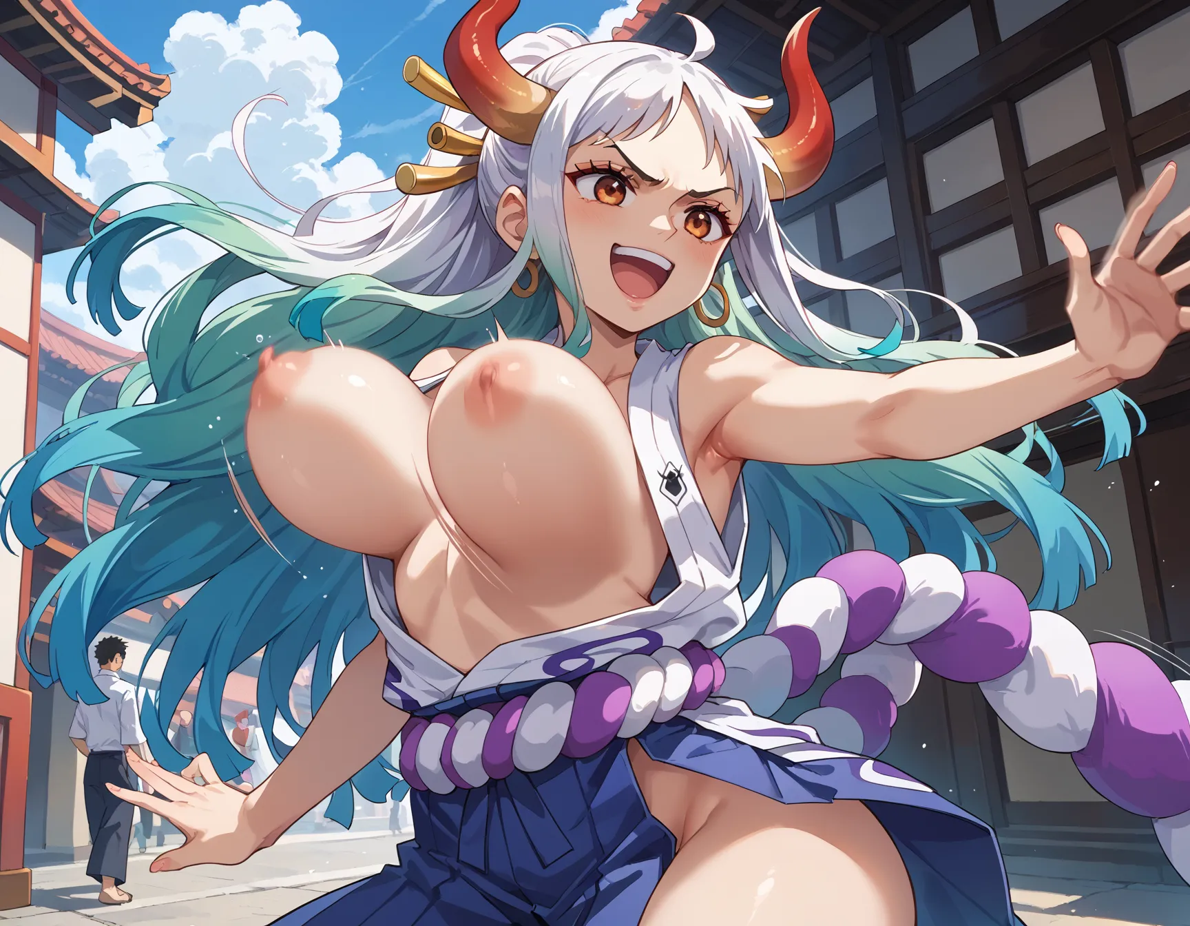 【「着物」AIエロ画像（イラスト・アニメ・二次元風）1472枚まとめ！(42ページ目)のエロ画像25枚目