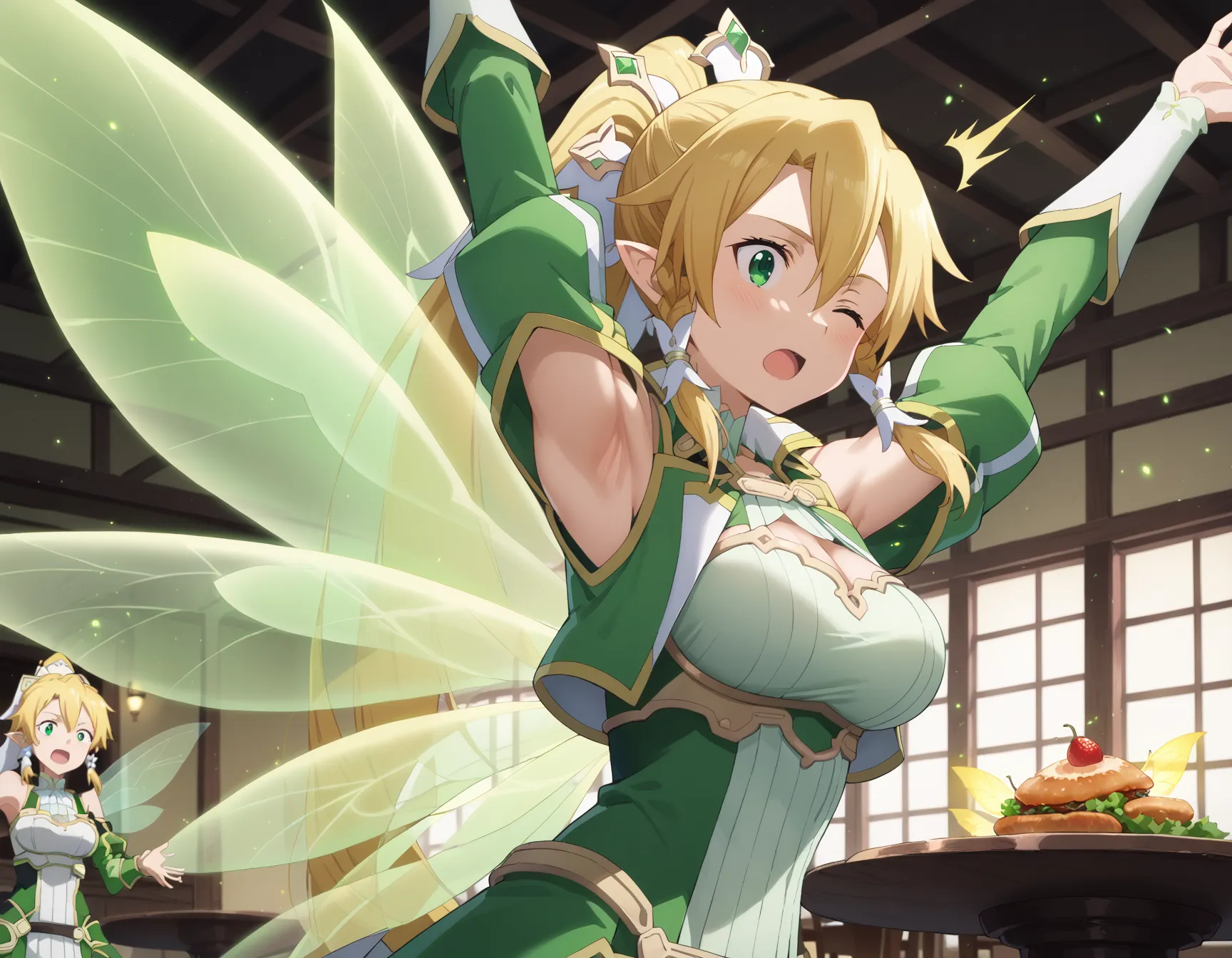 【「腋・脇」AIエロ画像（イラスト・アニメ・二次元風）4705枚まとめ！(138ページ目)のエロ画像9枚目