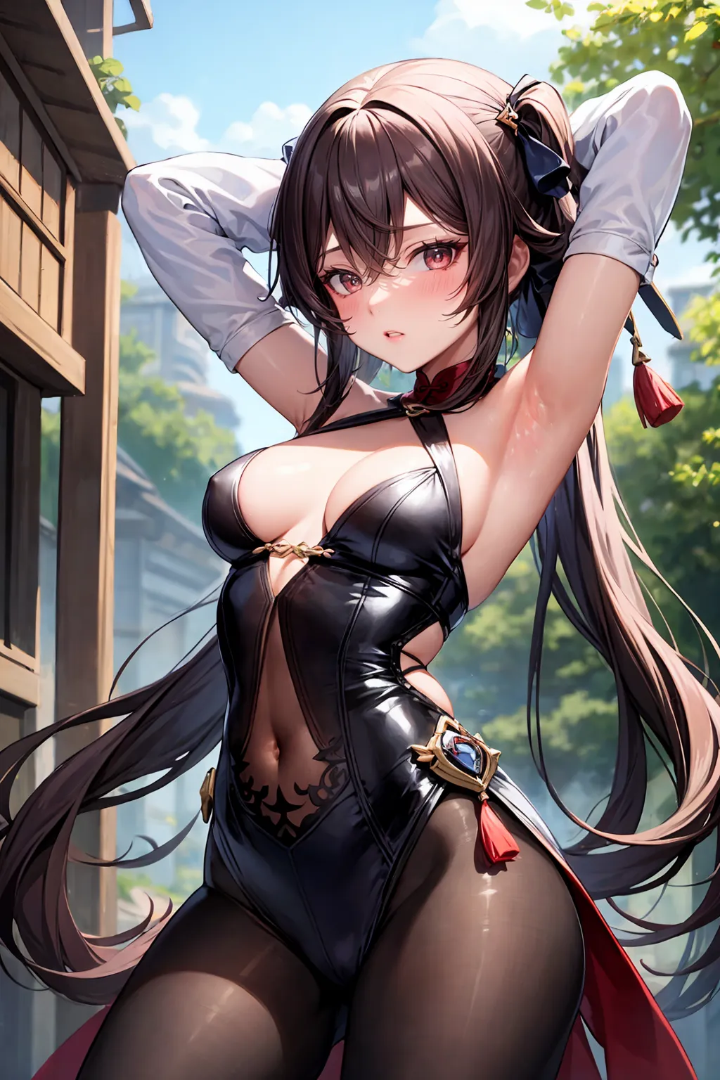 【「腋・脇」AIエロ画像（イラスト・アニメ・二次元風）4705枚まとめ！(138ページ目)のエロ画像1枚目