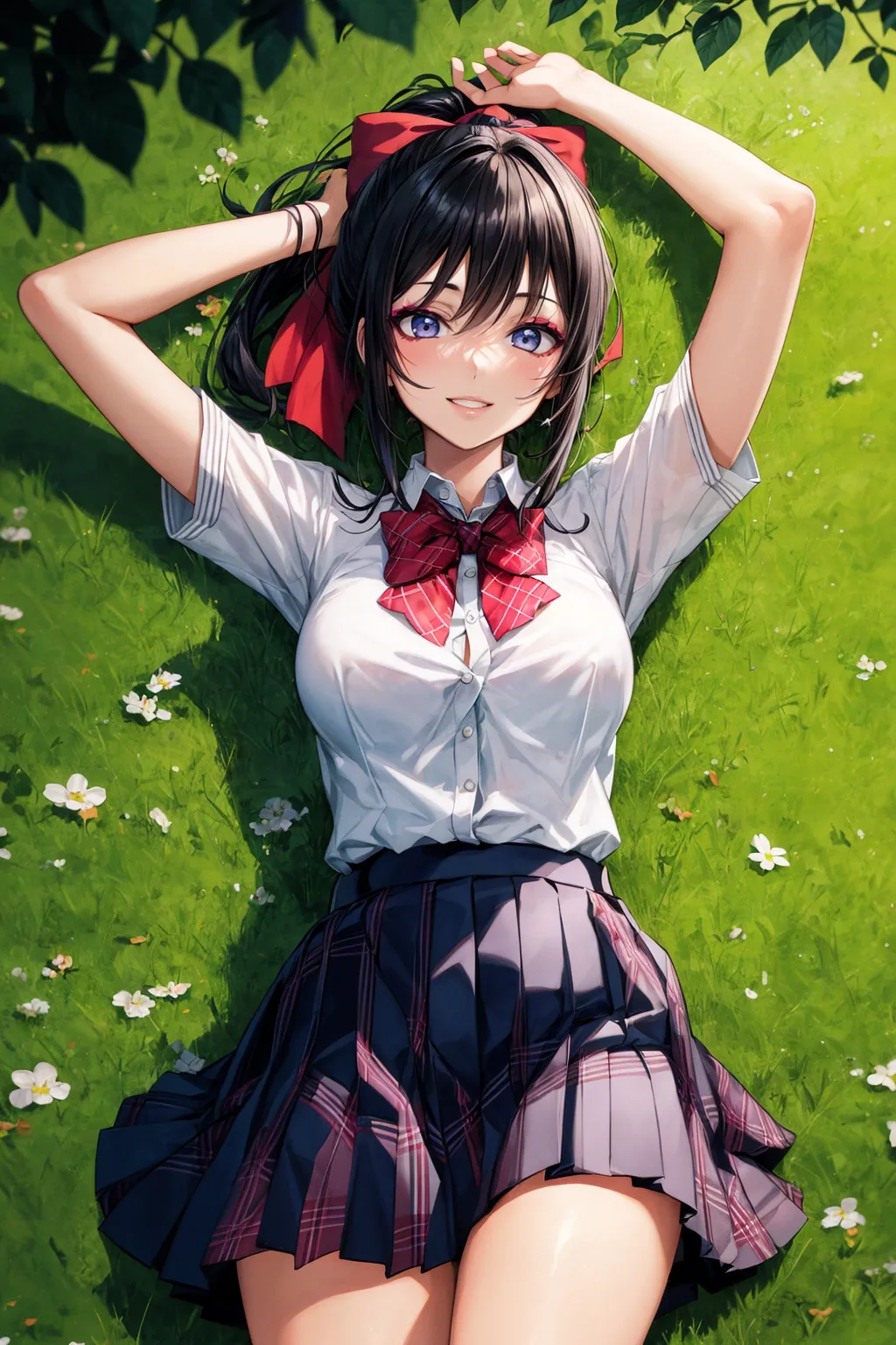 【「ギャル×学制服」AIエロ画像（イラスト・アニメ・二次元風）155枚まとめ！(5ページ目)のエロ画像12枚目