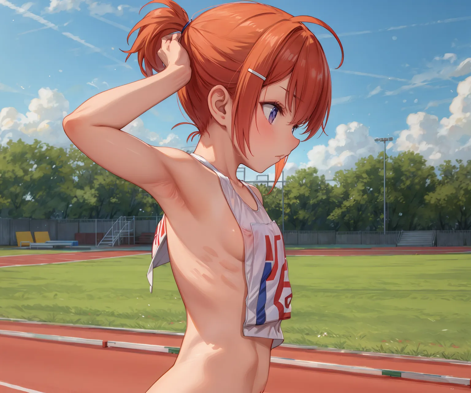 【「陸上」AIエロ画像（イラスト・アニメ・二次元風）160枚まとめ！(5ページ目)のエロ画像20枚目