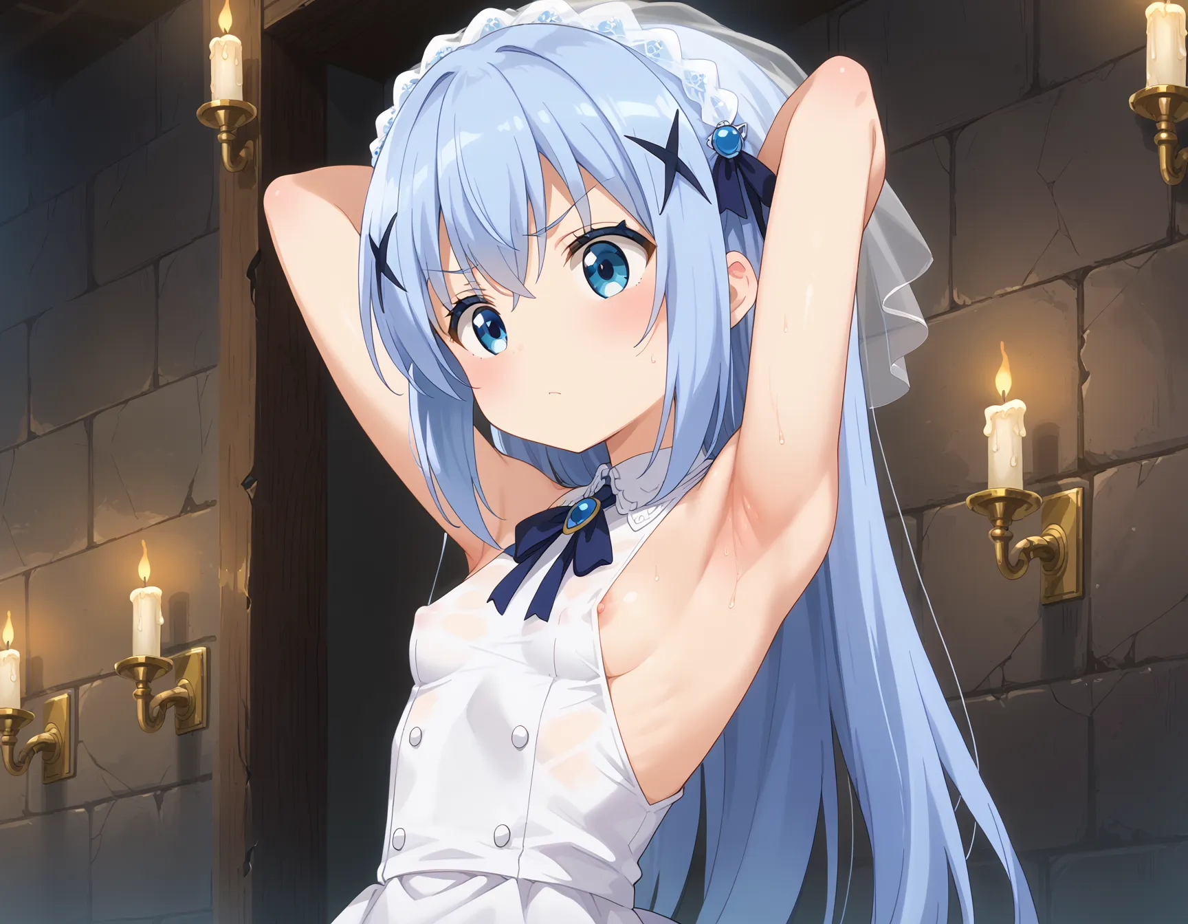 【「ウェディングドレス」AIエロ画像（イラスト・アニメ・二次元風）332枚まとめ！(10ページ目)のエロ画像20枚目