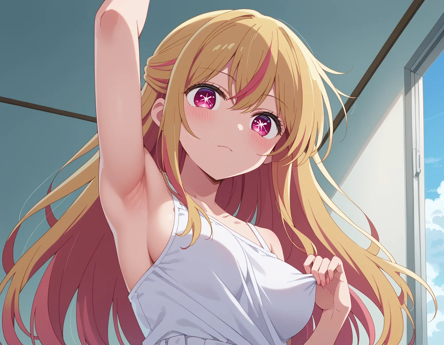 【「腋・脇」AIエロ画像（イラスト・アニメ・二次元風）4705枚まとめ！(137ページ目)のエロ画像5枚目
