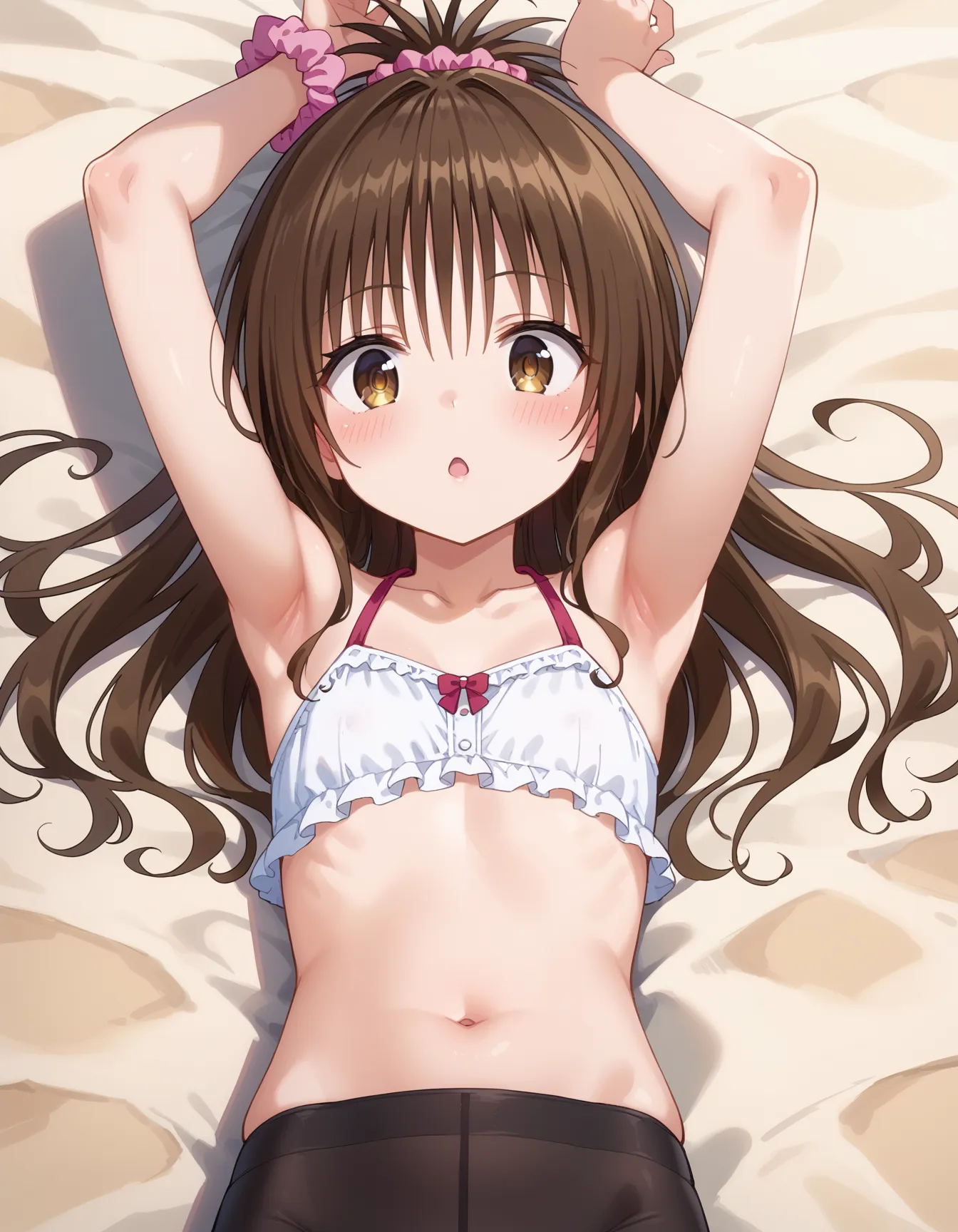 【「貧乳×パンスト」AIエロ画像（イラスト・アニメ・二次元風）76枚まとめ！(3ページ目)のエロ画像7枚目