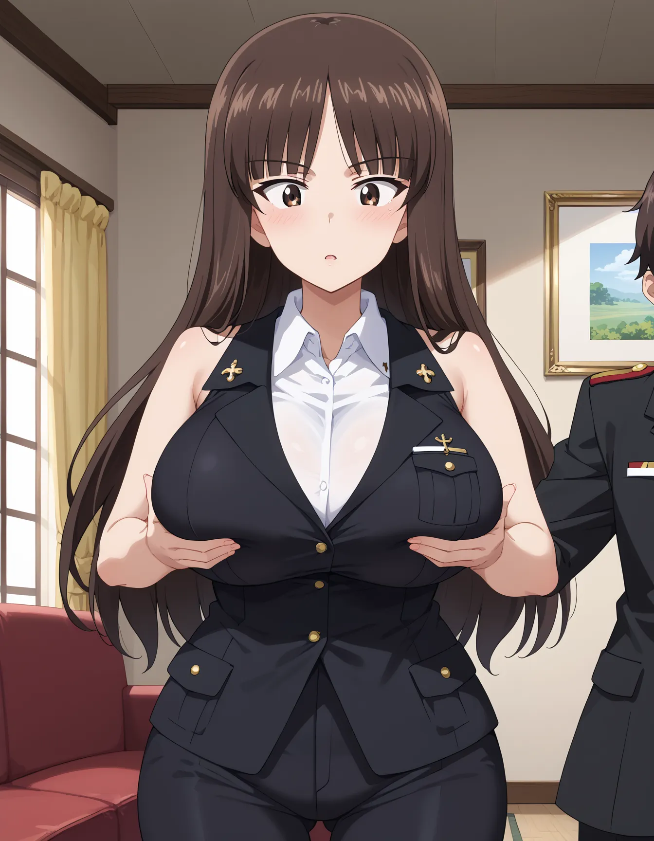 【「爆乳・超乳」AIエロ画像（イラスト・アニメ・二次元風）5621枚まとめ！(161ページ目)のエロ画像13枚目