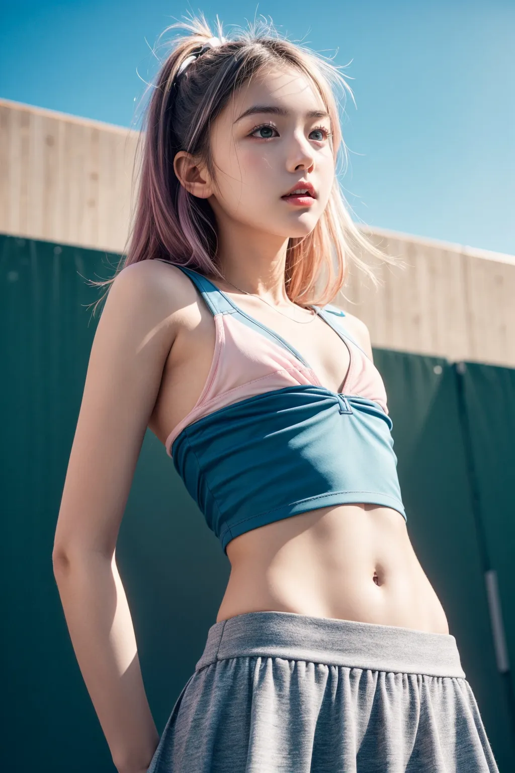 【「女子校生・JK×貧乳」AIエロ画像（リアル・実写・フォト風）2980枚まとめ！(85ページ目)のエロ画像25枚目
