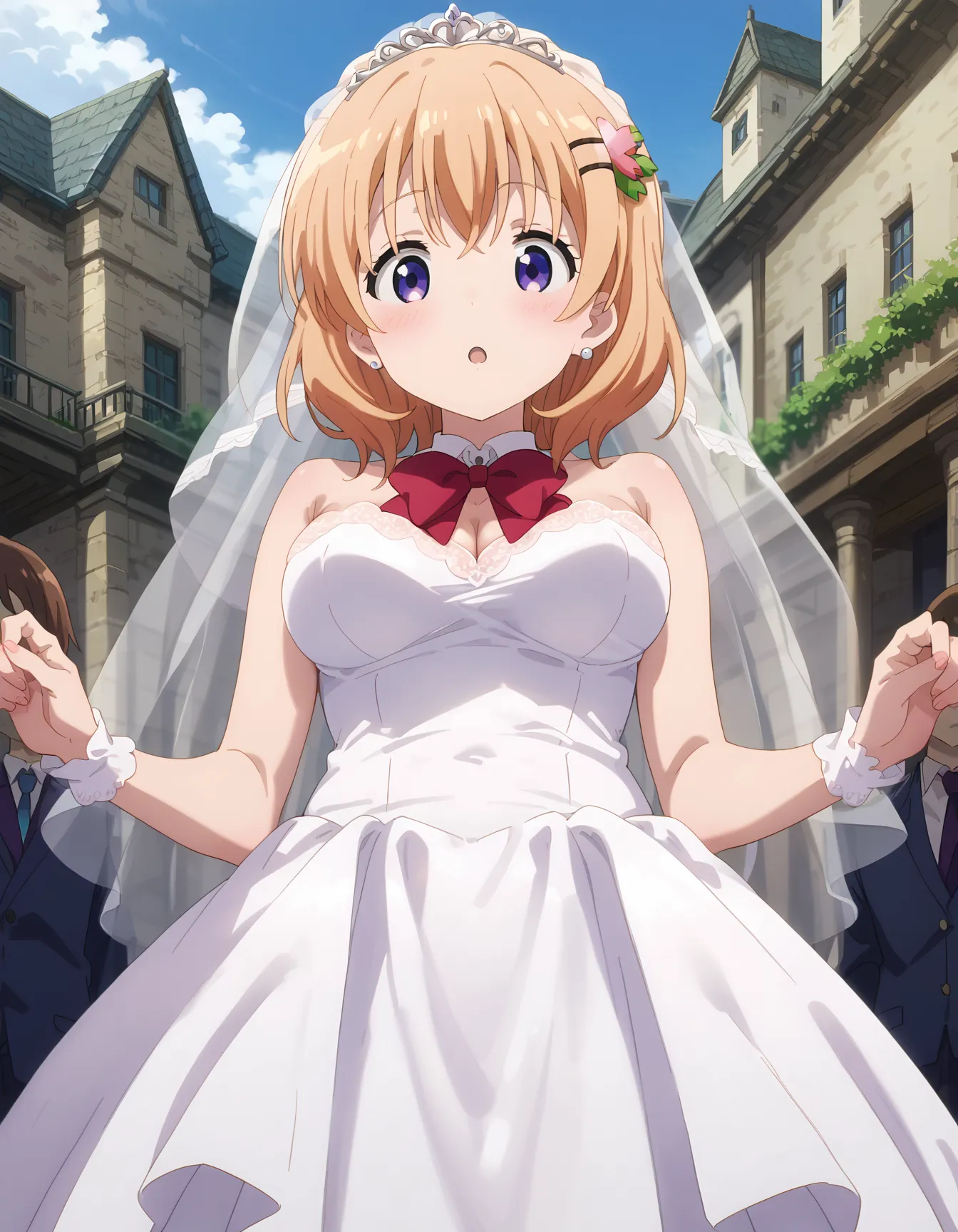 【「ウェディングドレス」AIエロ画像（イラスト・アニメ・二次元風）332枚まとめ！(10ページ目)のエロ画像17枚目