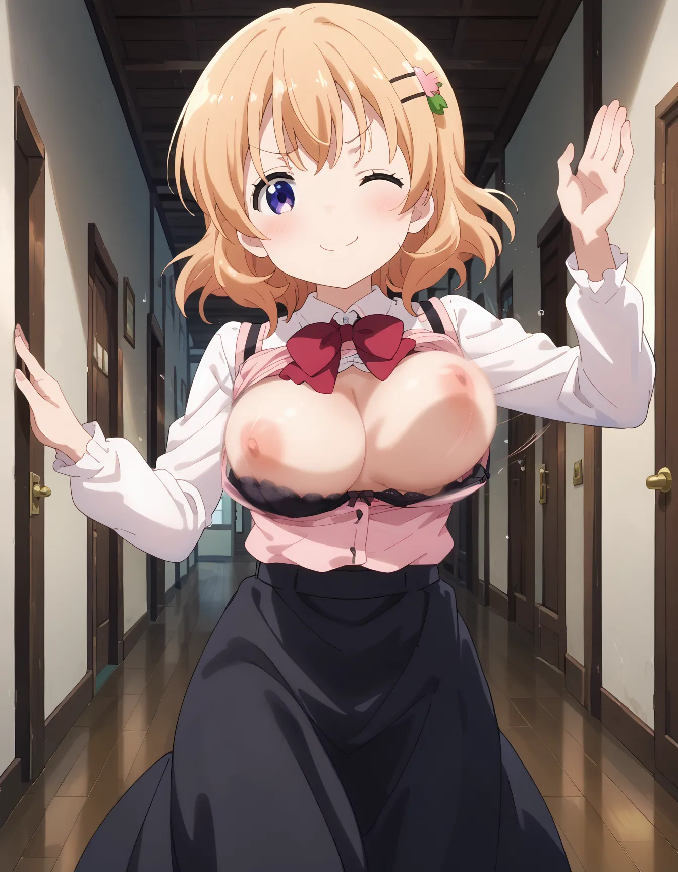 【「下着（ブラジャー・パンティ）」AIエロ画像（イラスト・アニメ・二次元風）15996枚まとめ！(454ページ目)のエロ画像1枚目