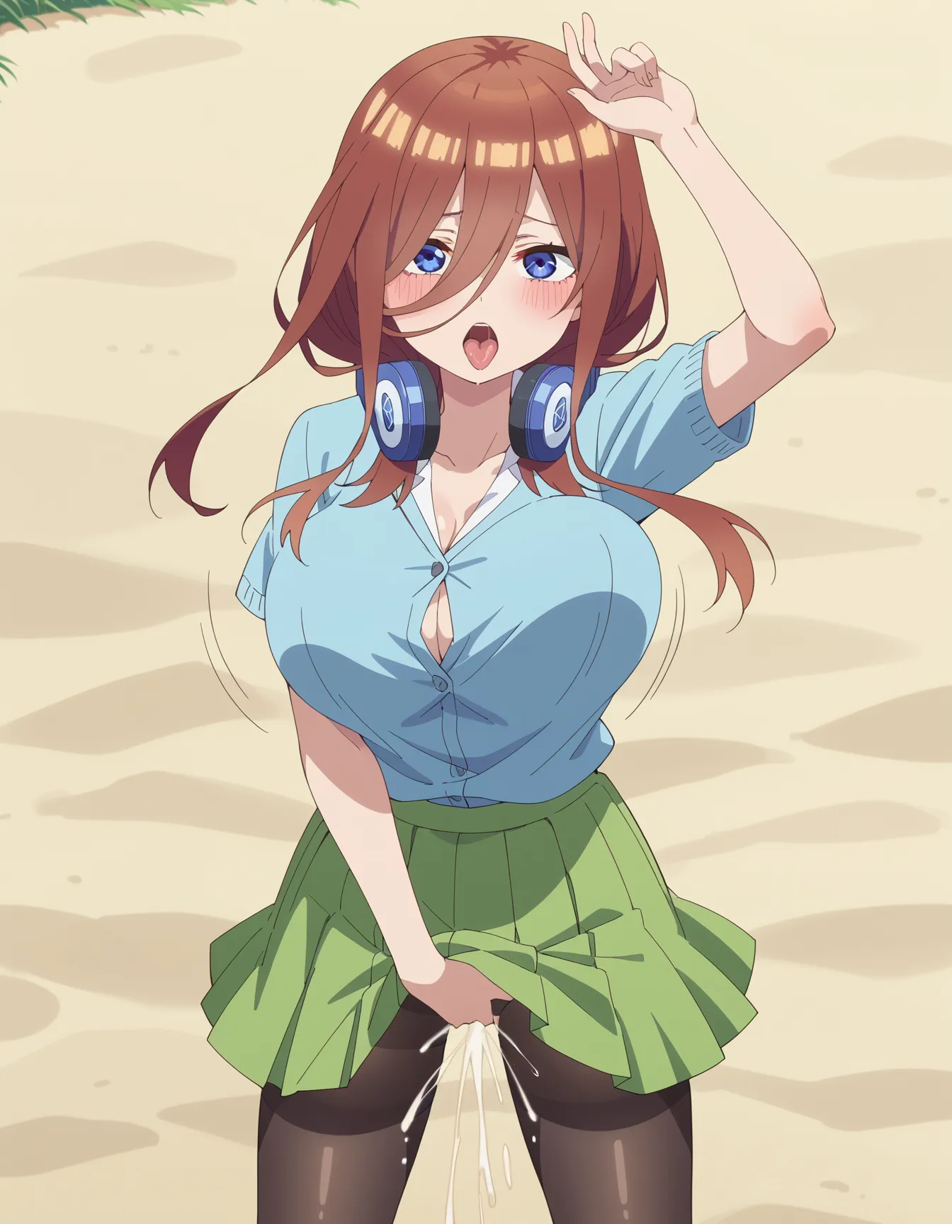 【「尻×パンスト」AIエロ画像（イラスト・アニメ・二次元風）262枚まとめ！(8ページ目)のエロ画像16枚目