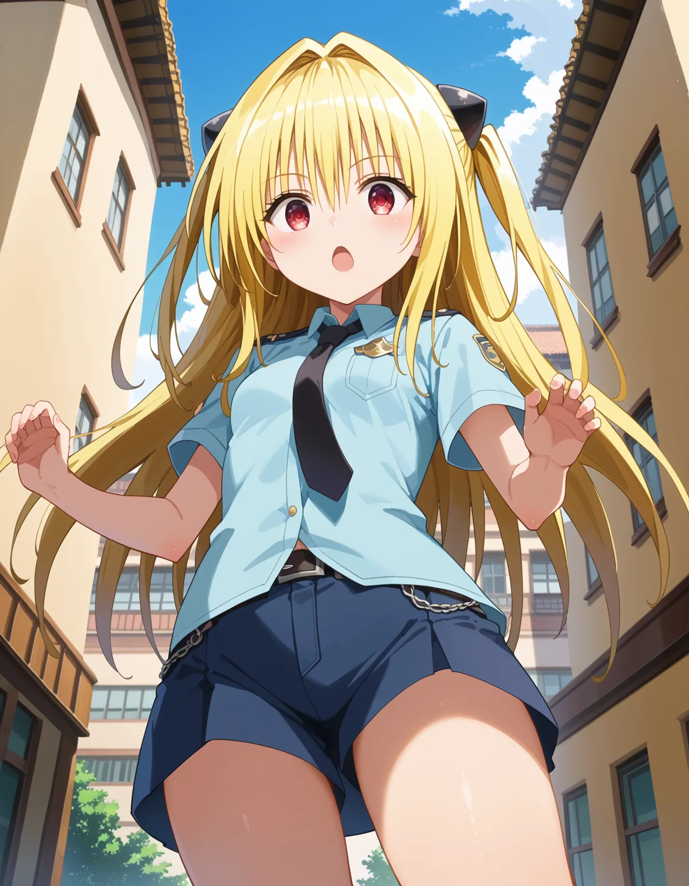 【「女警官」AIエロ画像（イラスト・アニメ・二次元風）264枚まとめ！(8ページ目)のエロ画像19枚目