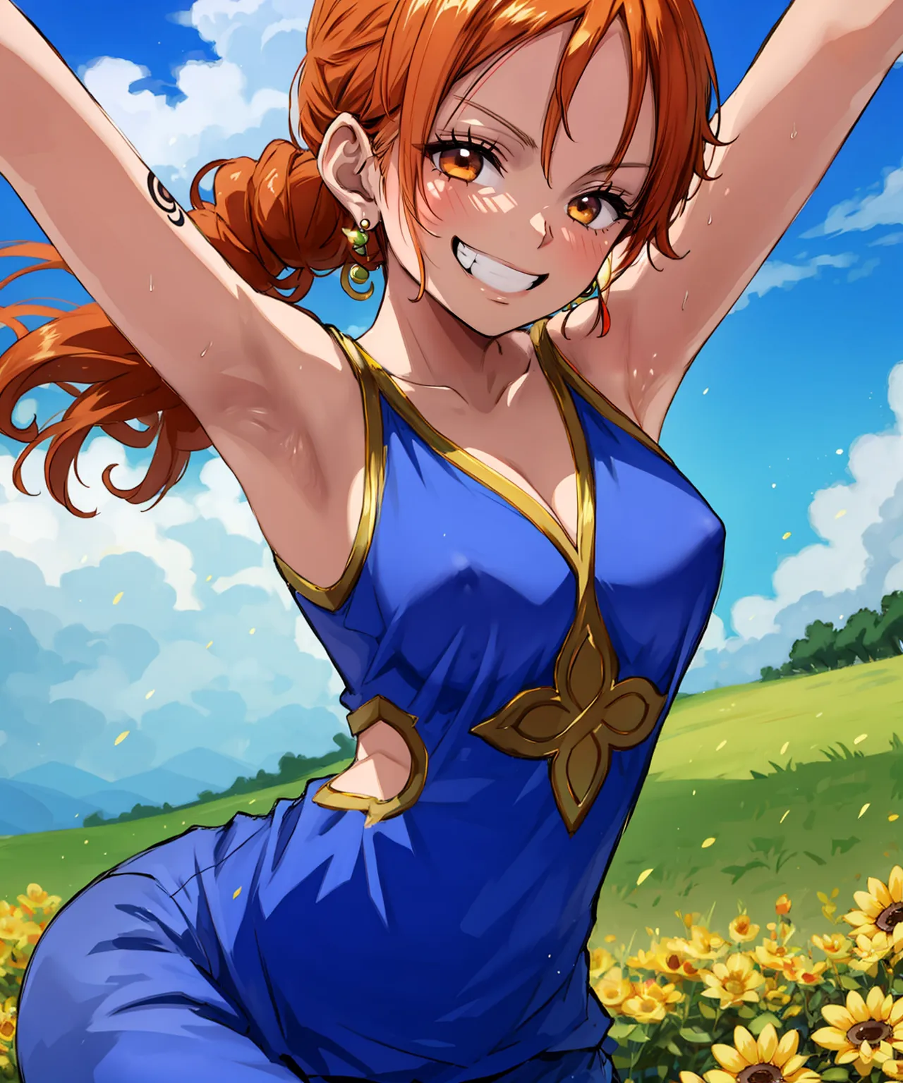 【「腋・脇」AIエロ画像（イラスト・アニメ・二次元風）4705枚まとめ！(135ページ目)のエロ画像22枚目
