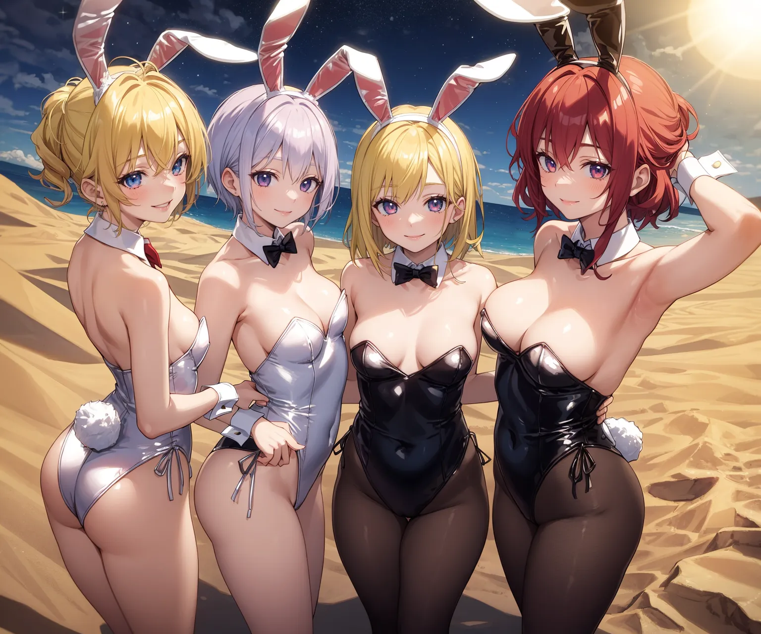 【「バニーガール」AIエロ画像（イラスト・アニメ・二次元風）736枚まとめ！(21ページ目)のエロ画像22枚目