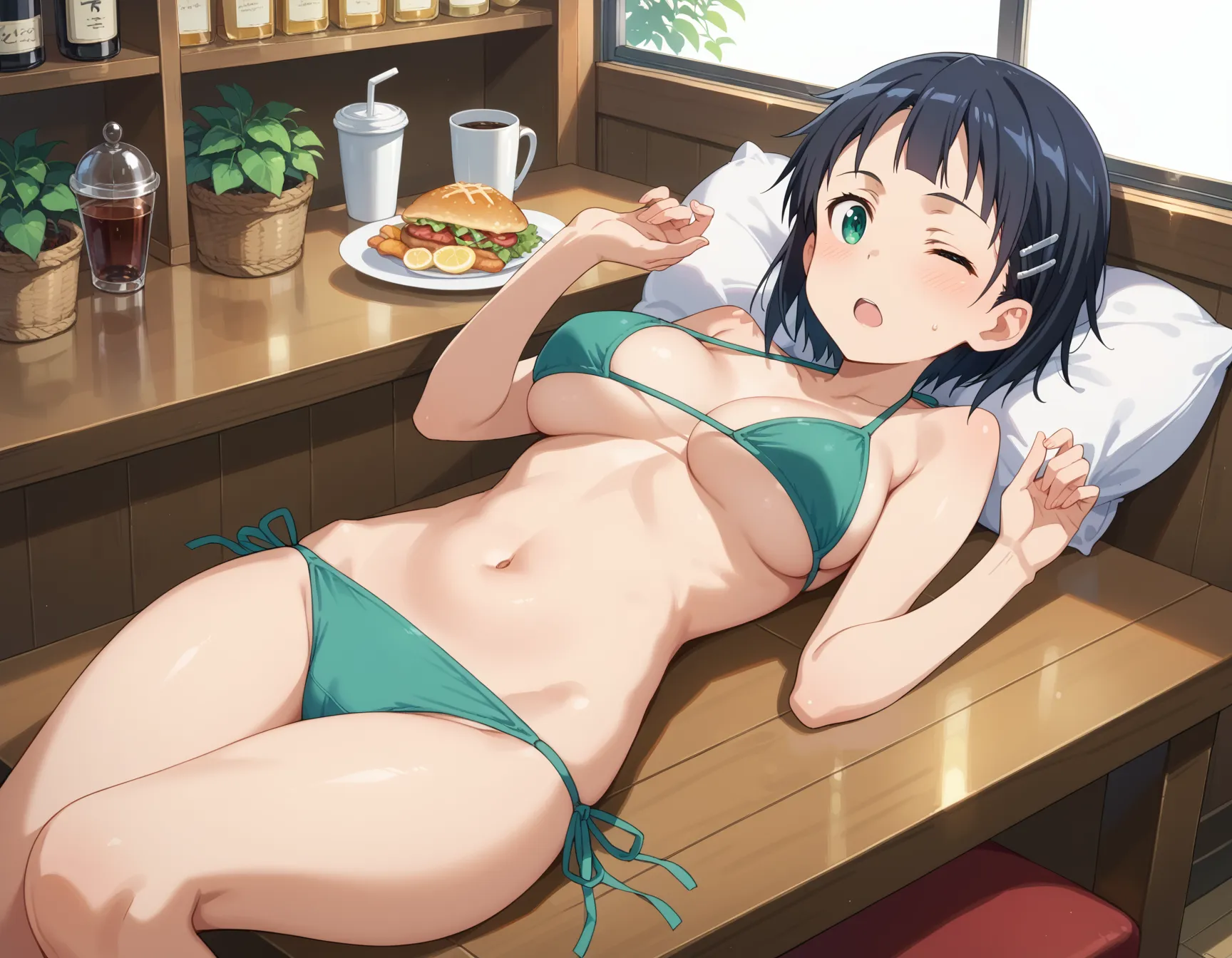 【「下着（ブラジャー・パンティ）」AIエロ画像（イラスト・アニメ・二次元風）15996枚まとめ！(452ページ目)のエロ画像14枚目
