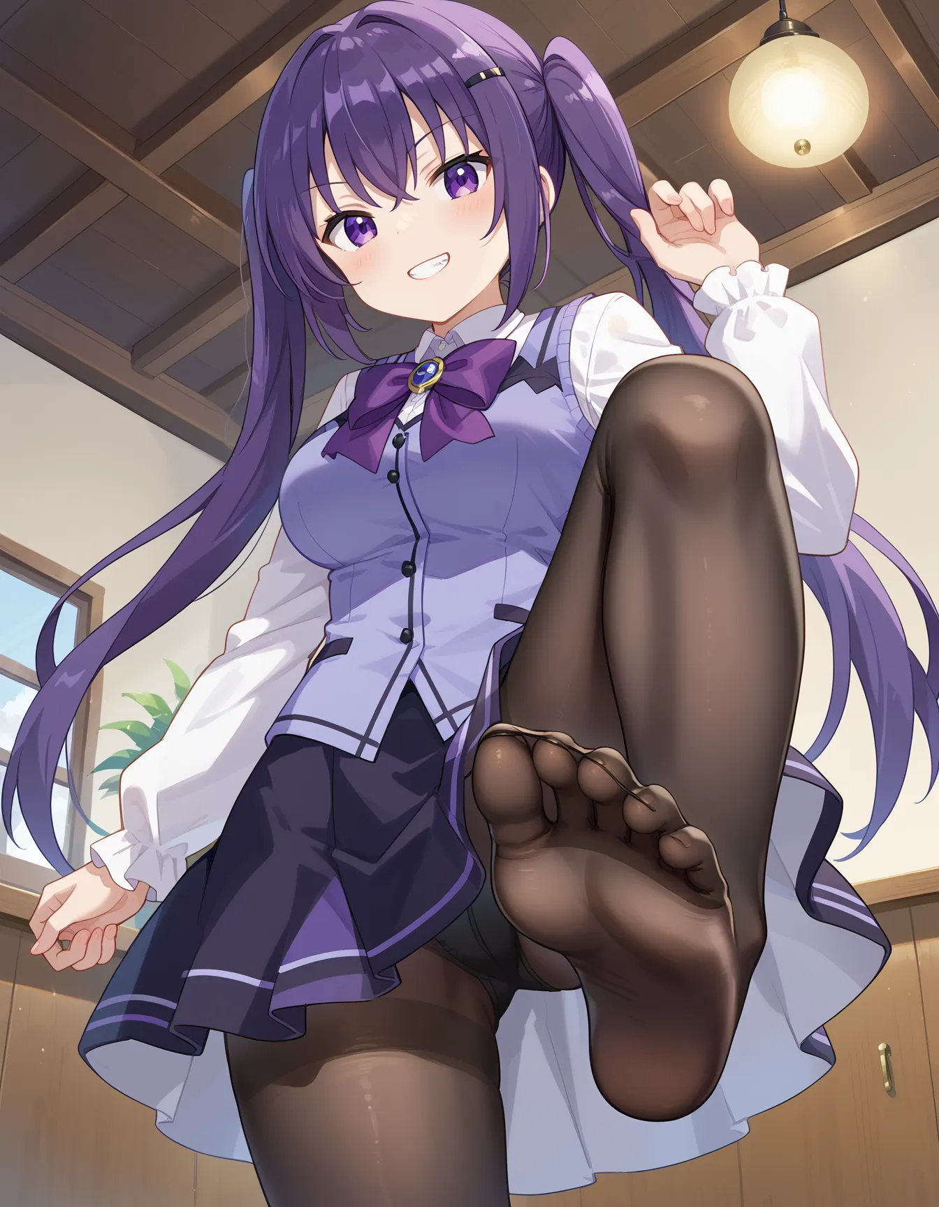 【「巨乳×パンスト」AIエロ画像（イラスト・アニメ・二次元風）575枚まとめ！(17ページ目)のエロ画像11枚目