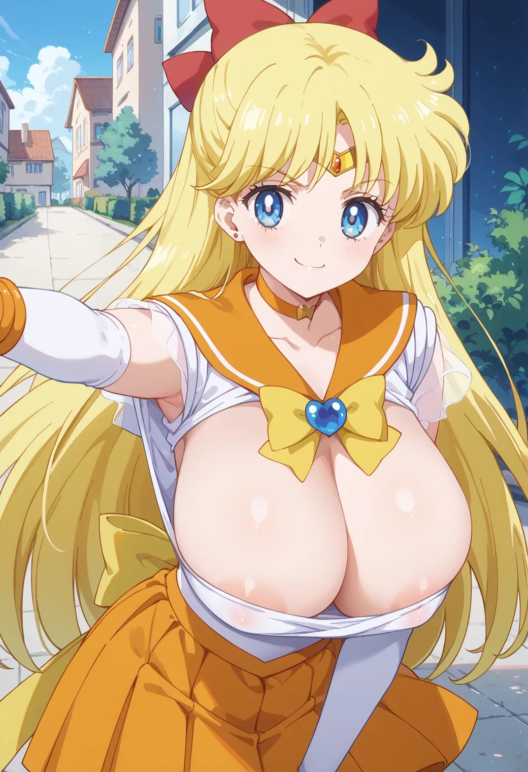 【「爆乳・超乳」AIエロ画像（イラスト・アニメ・二次元風）5621枚まとめ！(157ページ目)のエロ画像26枚目