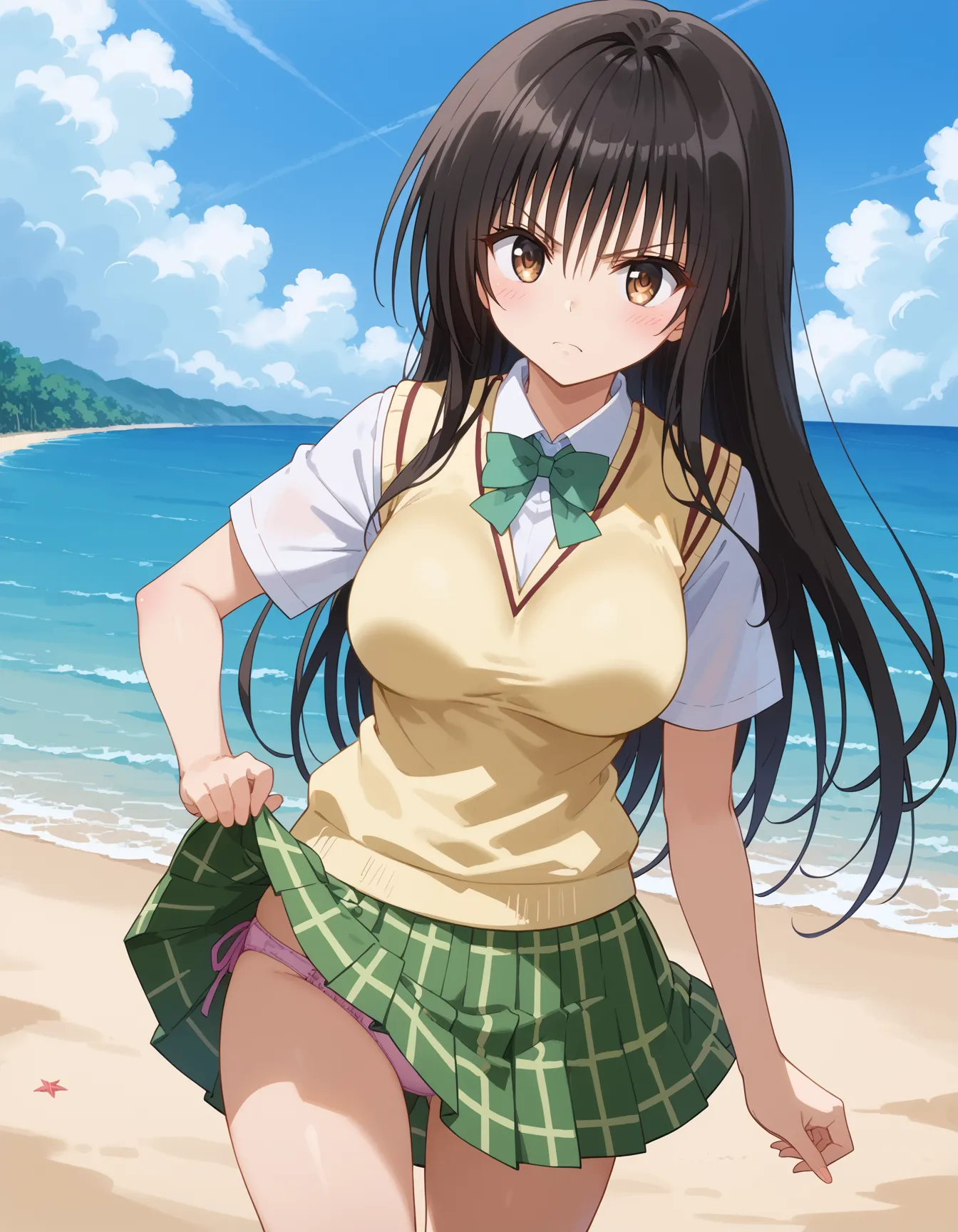 【「学制服」AIエロ画像（イラスト・アニメ・二次元風）4855枚まとめ！(135ページ目)のエロ画像30枚目