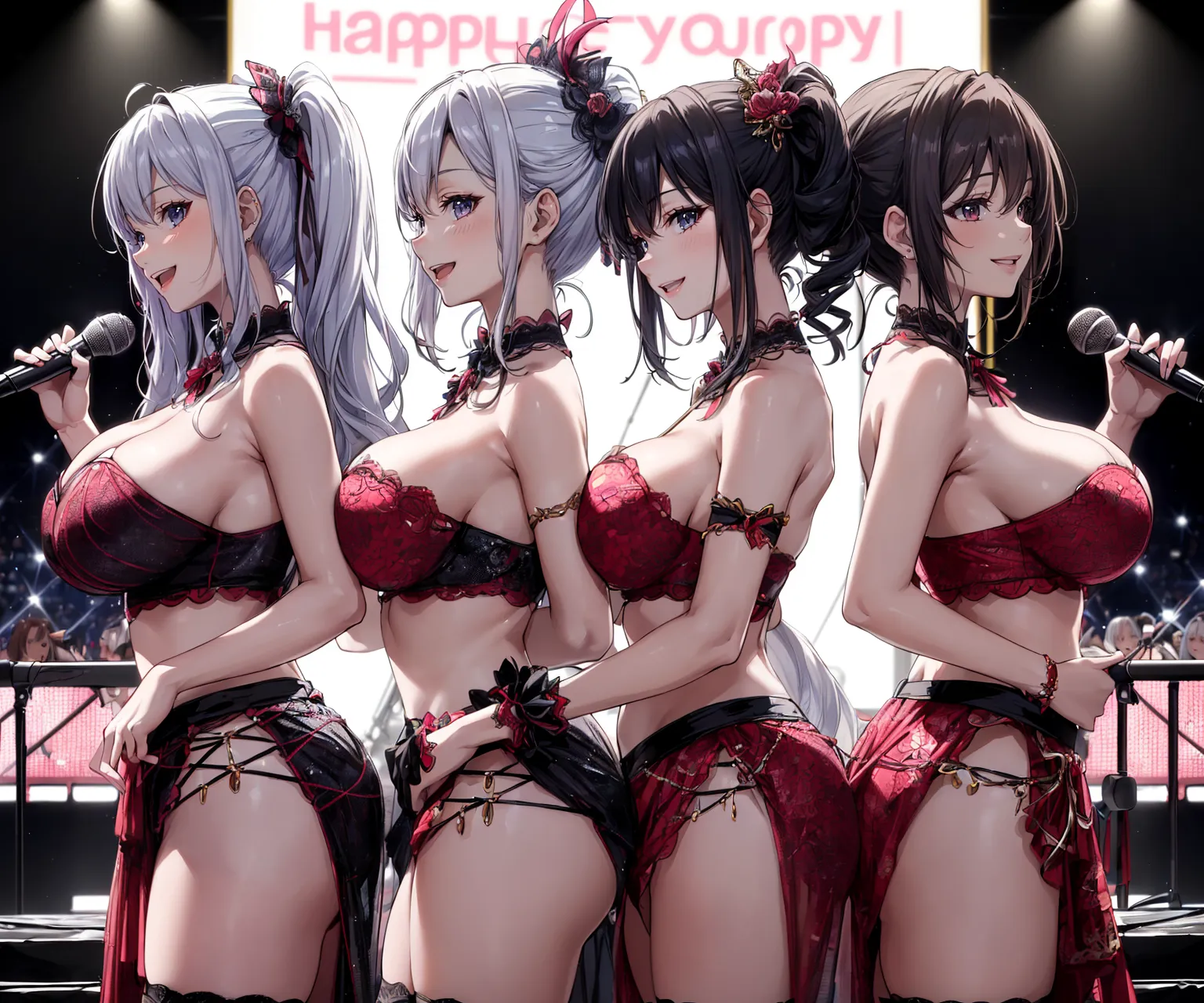 【「アイドル」AIエロ画像（イラスト・アニメ・二次元風）767枚まとめ！(22ページ目)のエロ画像1枚目