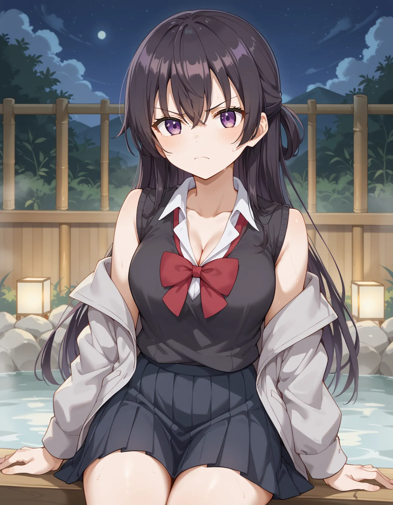 【「学制服」AIエロ画像（イラスト・アニメ・二次元風）4855枚まとめ！(135ページ目)のエロ画像14枚目