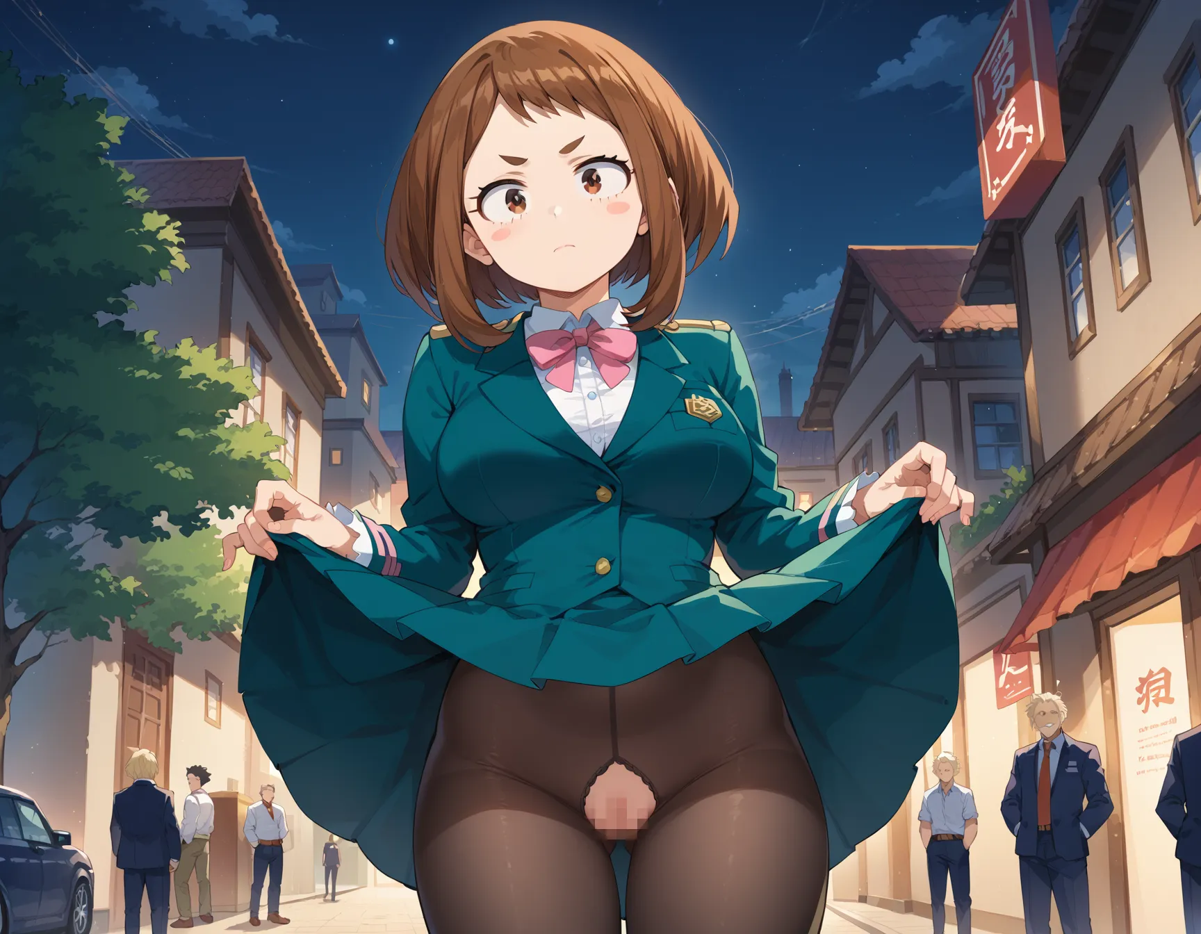 【「巨乳×パンスト」AIエロ画像（イラスト・アニメ・二次元風）575枚まとめ！(17ページ目)のエロ画像6枚目