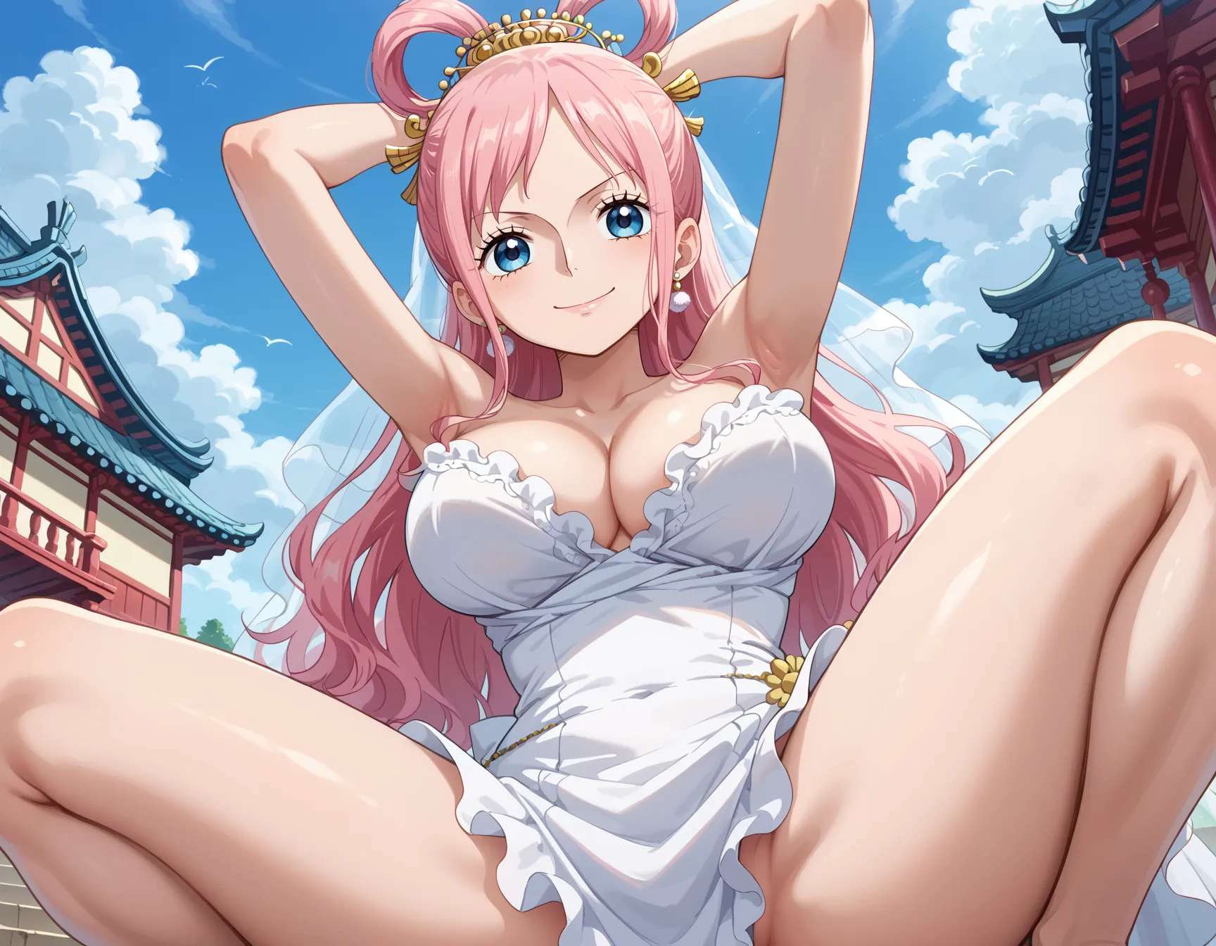 【「ウェディングドレス」AIエロ画像（イラスト・アニメ・二次元風）332枚まとめ！(10ページ目)のエロ画像12枚目