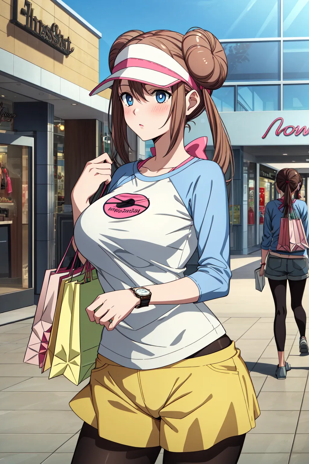 【「巨乳×パンスト」AIエロ画像（イラスト・アニメ・二次元風）575枚まとめ！(17ページ目)のエロ画像3枚目