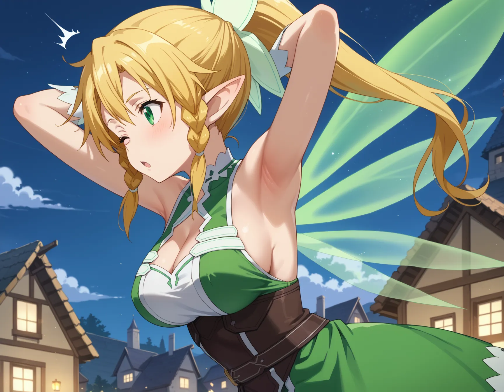 【「腋・脇」AIエロ画像（イラスト・アニメ・二次元風）4705枚まとめ！(132ページ目)のエロ画像17枚目