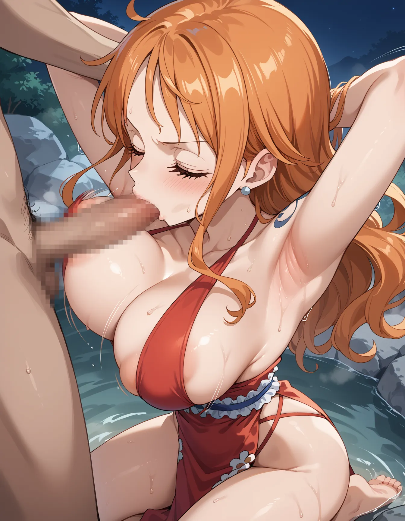【「腋・脇」AIエロ画像（イラスト・アニメ・二次元風）4705枚まとめ！(132ページ目)のエロ画像16枚目