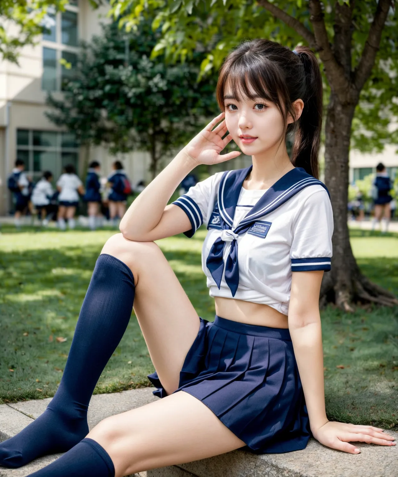 【「女子校生・JK×貧乳」AIエロ画像（リアル・実写・フォト風）2980枚まとめ！(83ページ目)のエロ画像7枚目