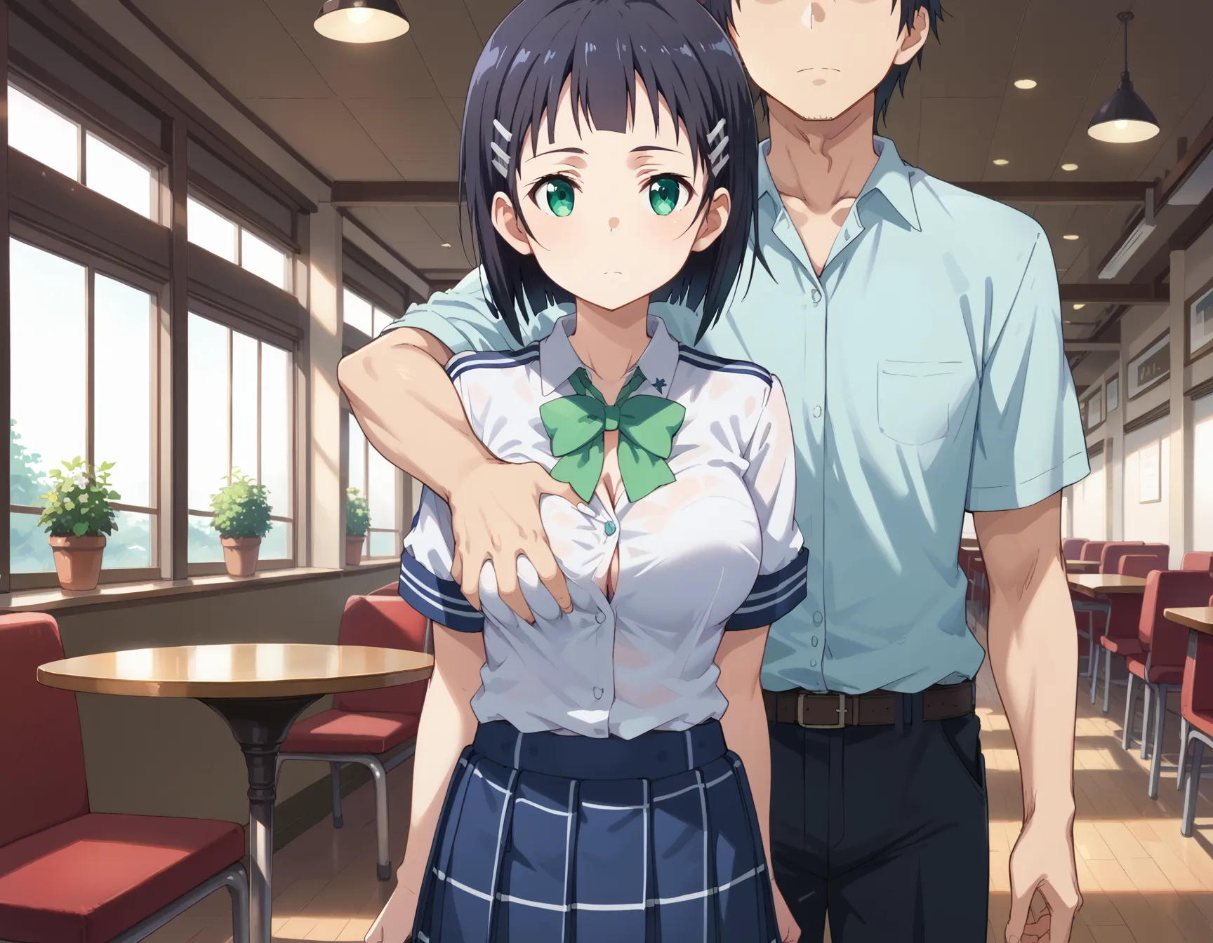【「学制服」AIエロ画像（イラスト・アニメ・二次元風）4855枚まとめ！(134ページ目)のエロ画像1枚目