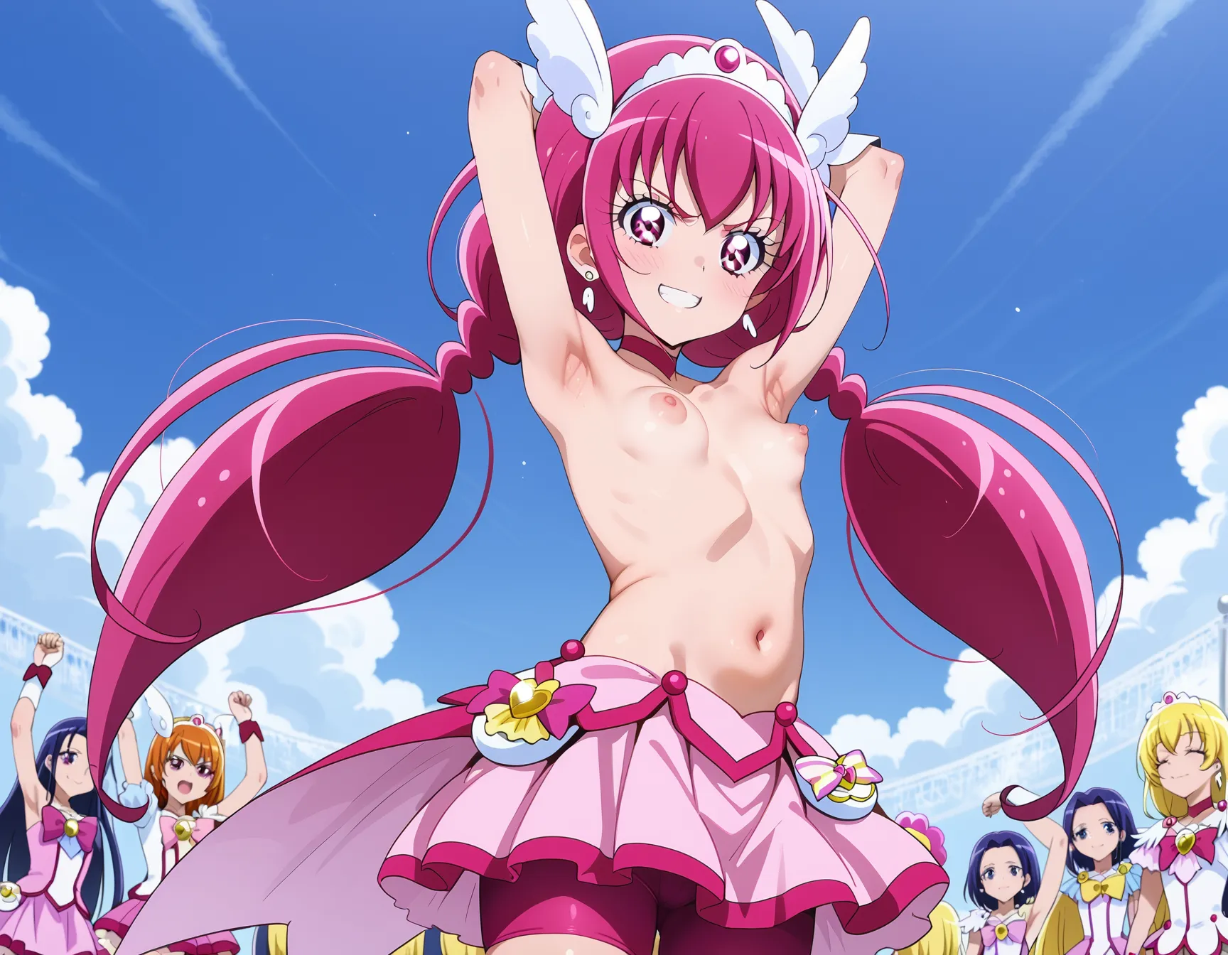 【「腋・脇」AIエロ画像（イラスト・アニメ・二次元風）4705枚まとめ！(131ページ目)のエロ画像16枚目