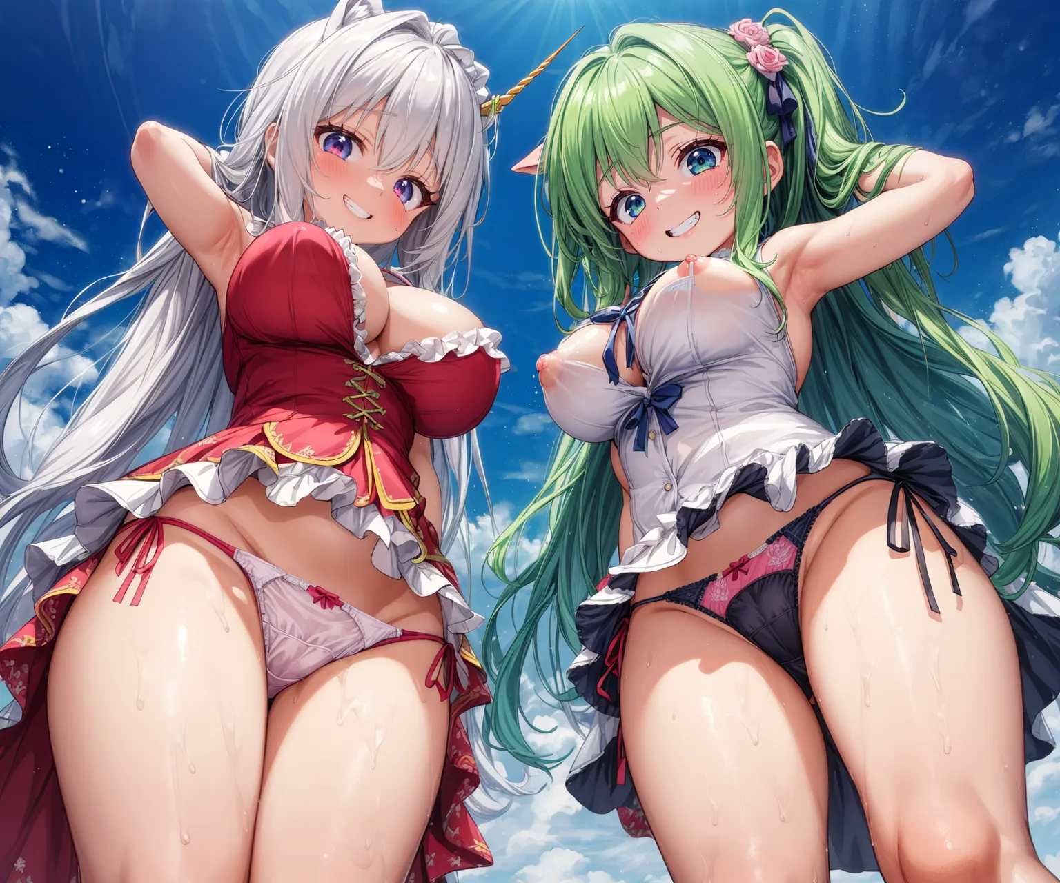 【「爆乳・超乳」AIエロ画像（イラスト・アニメ・二次元風）5621枚まとめ！(154ページ目)のエロ画像30枚目