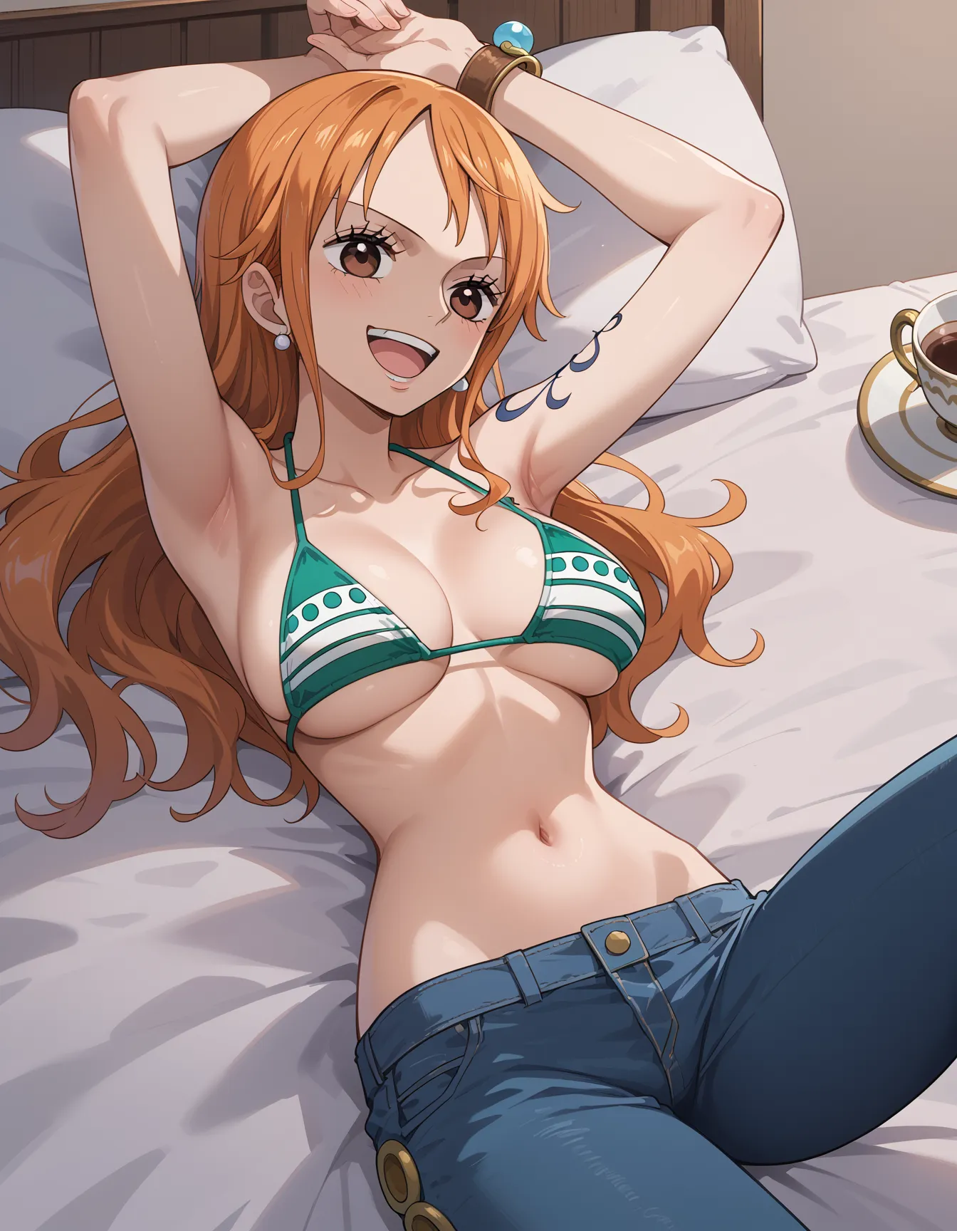 【「下着（ブラジャー・パンティ）」AIエロ画像（イラスト・アニメ・二次元風）15996枚まとめ！(436ページ目)のエロ画像7枚目