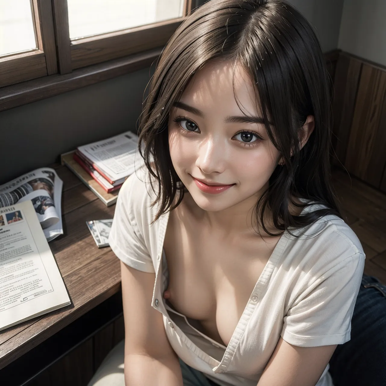 【「貧乳」AIエロ画像（リアル・実写・フォト風）21896枚まとめ！(598ページ目)のエロ画像7枚目