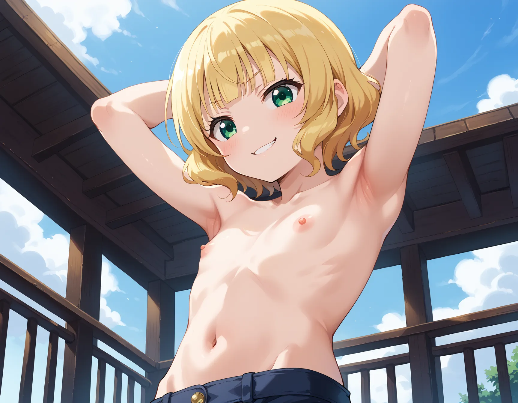 【「腋・脇」AIエロ画像（イラスト・アニメ・二次元風）4705枚まとめ！(130ページ目)のエロ画像16枚目