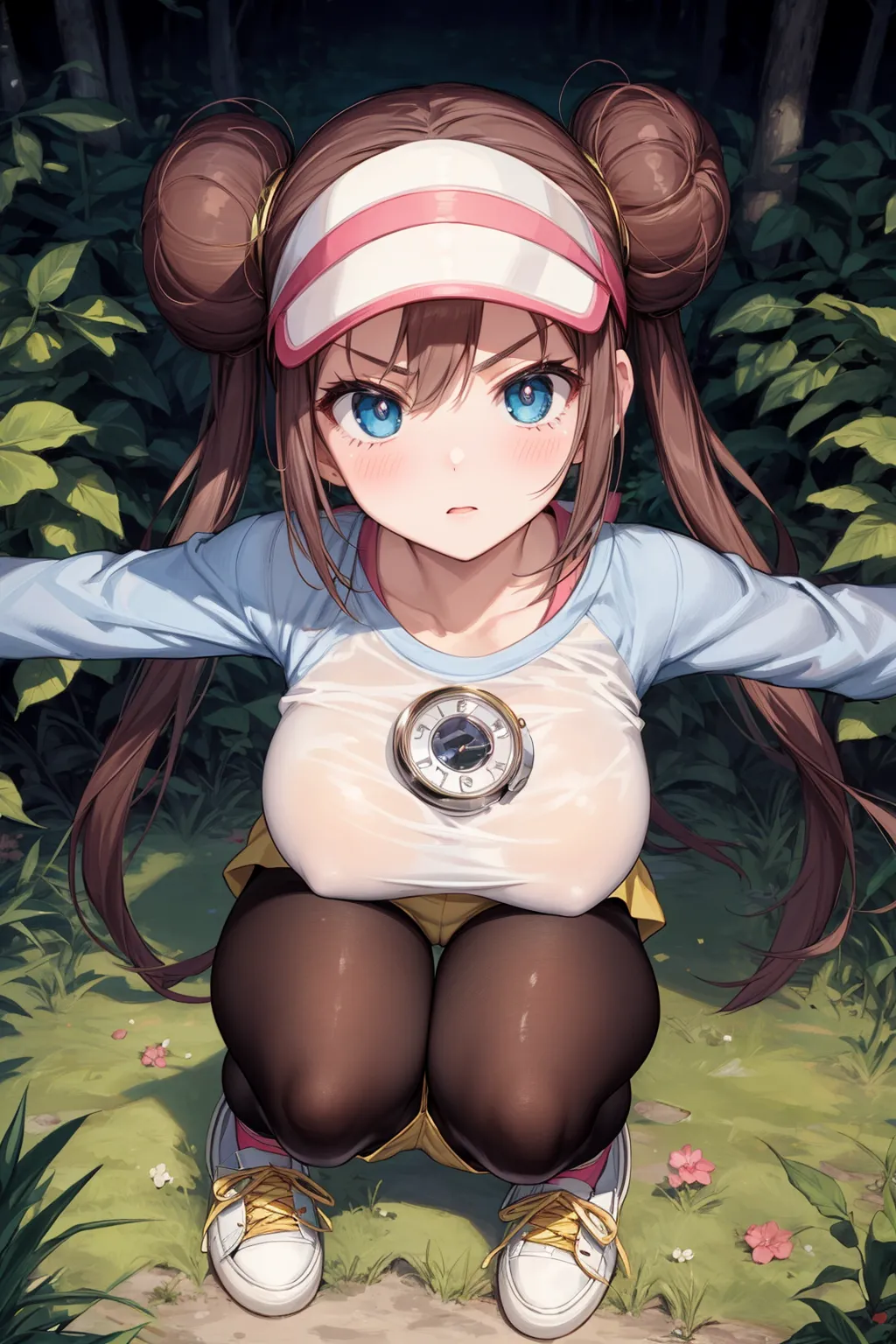 【「巨乳×パンスト」AIエロ画像（イラスト・アニメ・二次元風）575枚まとめ！(16ページ目)のエロ画像23枚目
