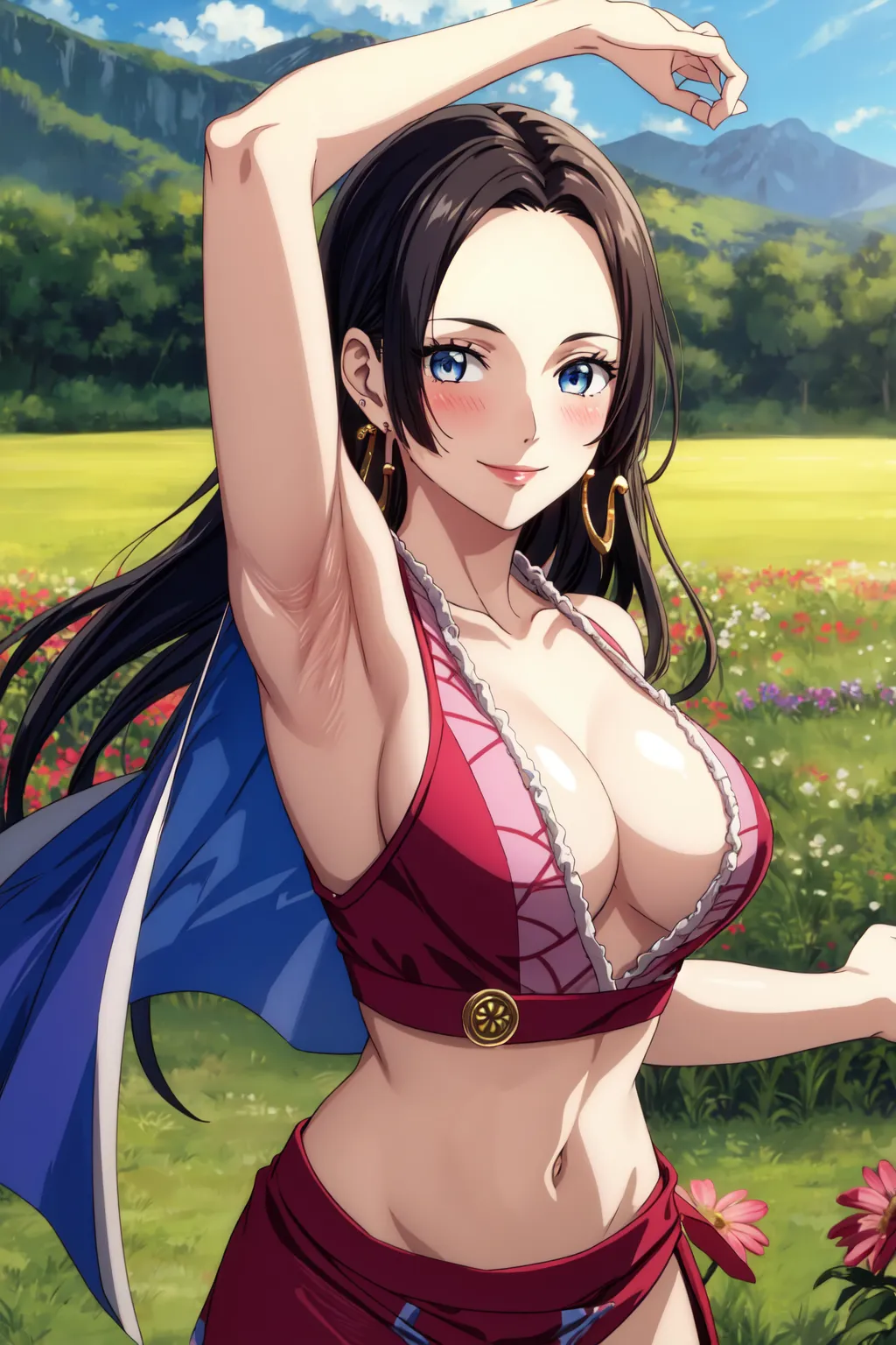 【「腋・脇」AIエロ画像（イラスト・アニメ・二次元風）4705枚まとめ！(129ページ目)のエロ画像17枚目