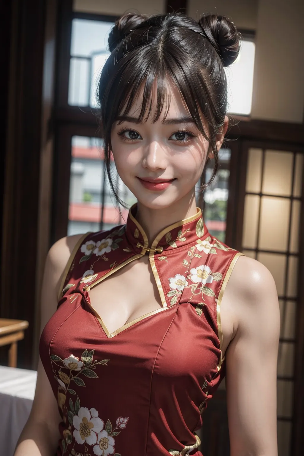 【「チャイナドレス」AIエロ画像（リアル・実写・フォト風）350枚まとめ！(10ページ目)のエロ画像11枚目