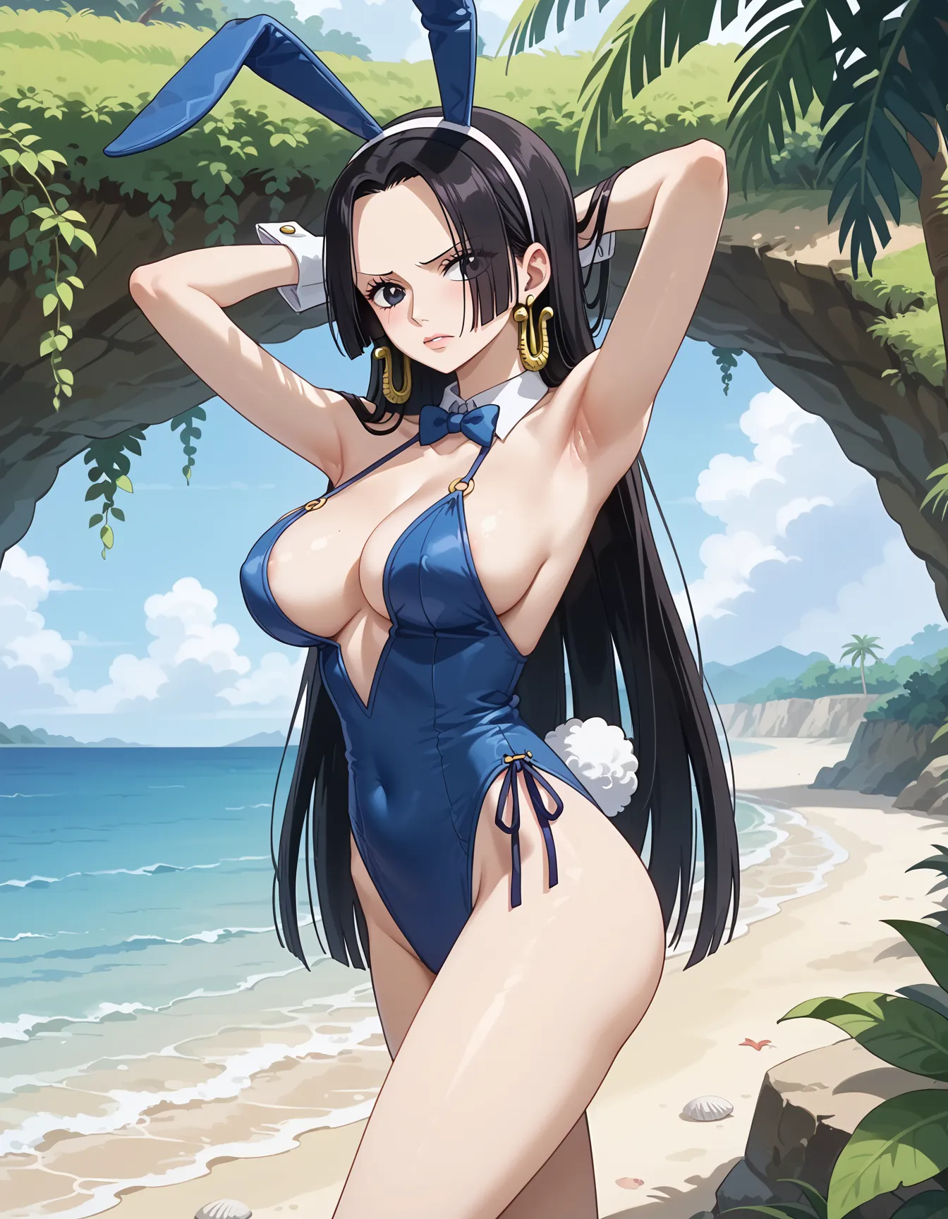 【「尻×バニーガール」AIエロ画像（イラスト・アニメ・二次元風）130枚まとめ！(4ページ目)のエロ画像17枚目