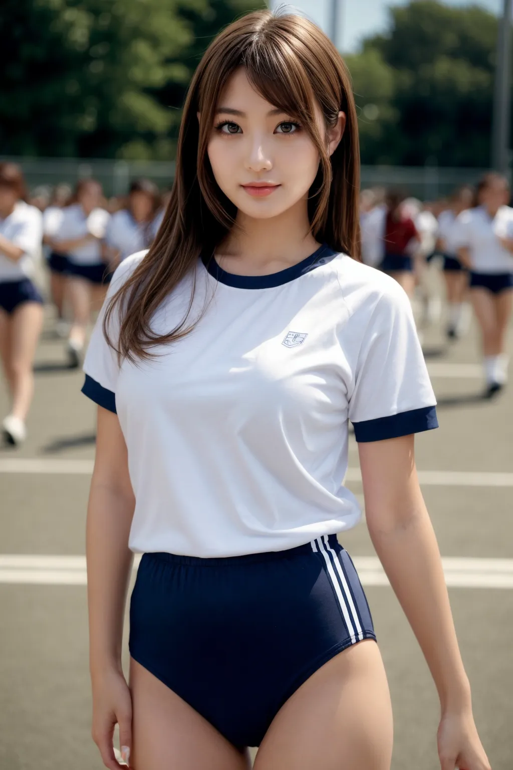 【「女子校生・JK×体操服・ブルマ」AIエロ画像（リアル・実写・フォト風）517枚まとめ！(14ページ目)のエロ画像21枚目