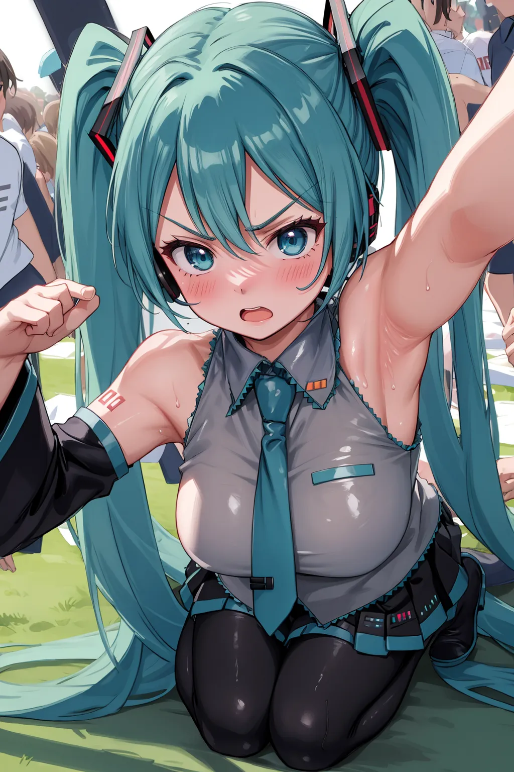 【「腋・脇」AIエロ画像（イラスト・アニメ・二次元風）4705枚まとめ！(129ページ目)のエロ画像8枚目