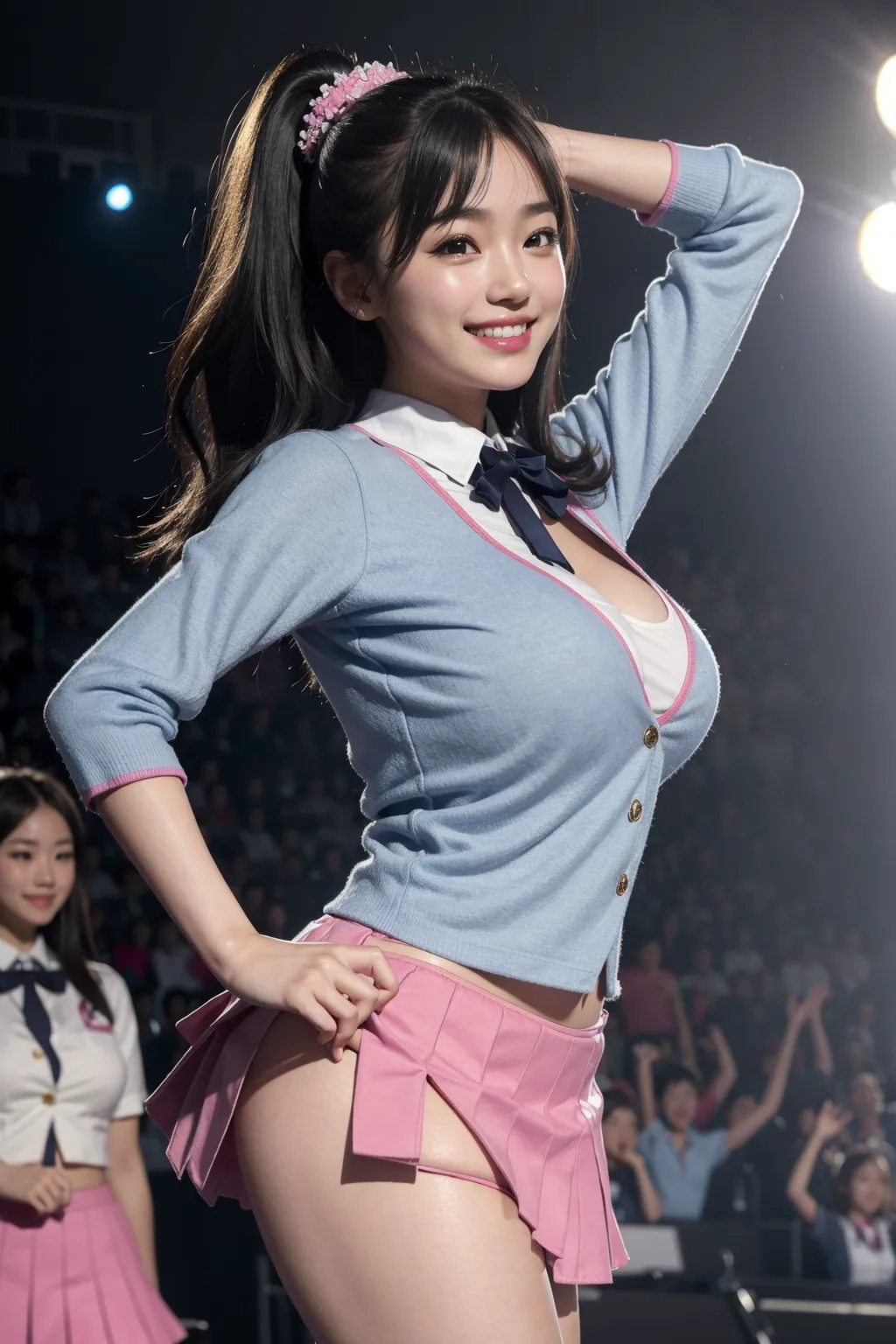 【「爆乳・超乳×アイドル」AIエロ画像（リアル・実写・フォト風）346枚まとめ！(10ページ目)のエロ画像1枚目