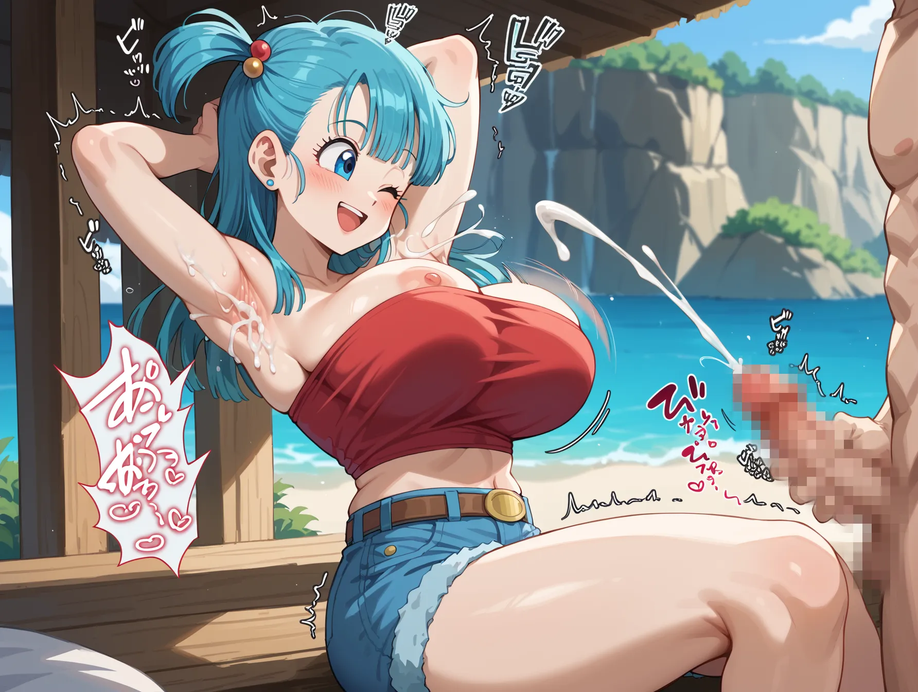 【「腋・脇」AIエロ画像（イラスト・アニメ・二次元風）4705枚まとめ！(128ページ目)のエロ画像24枚目