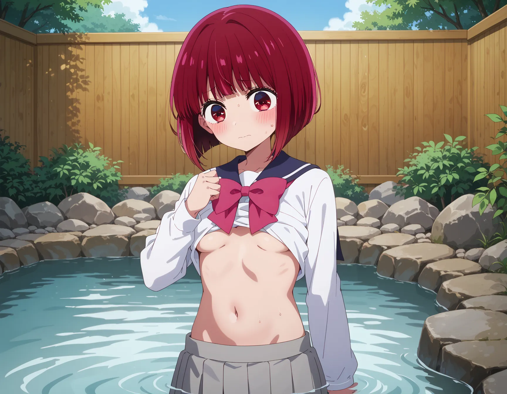 【「学制服」AIエロ画像（イラスト・アニメ・二次元風）4855枚まとめ！(131ページ目)のエロ画像11枚目